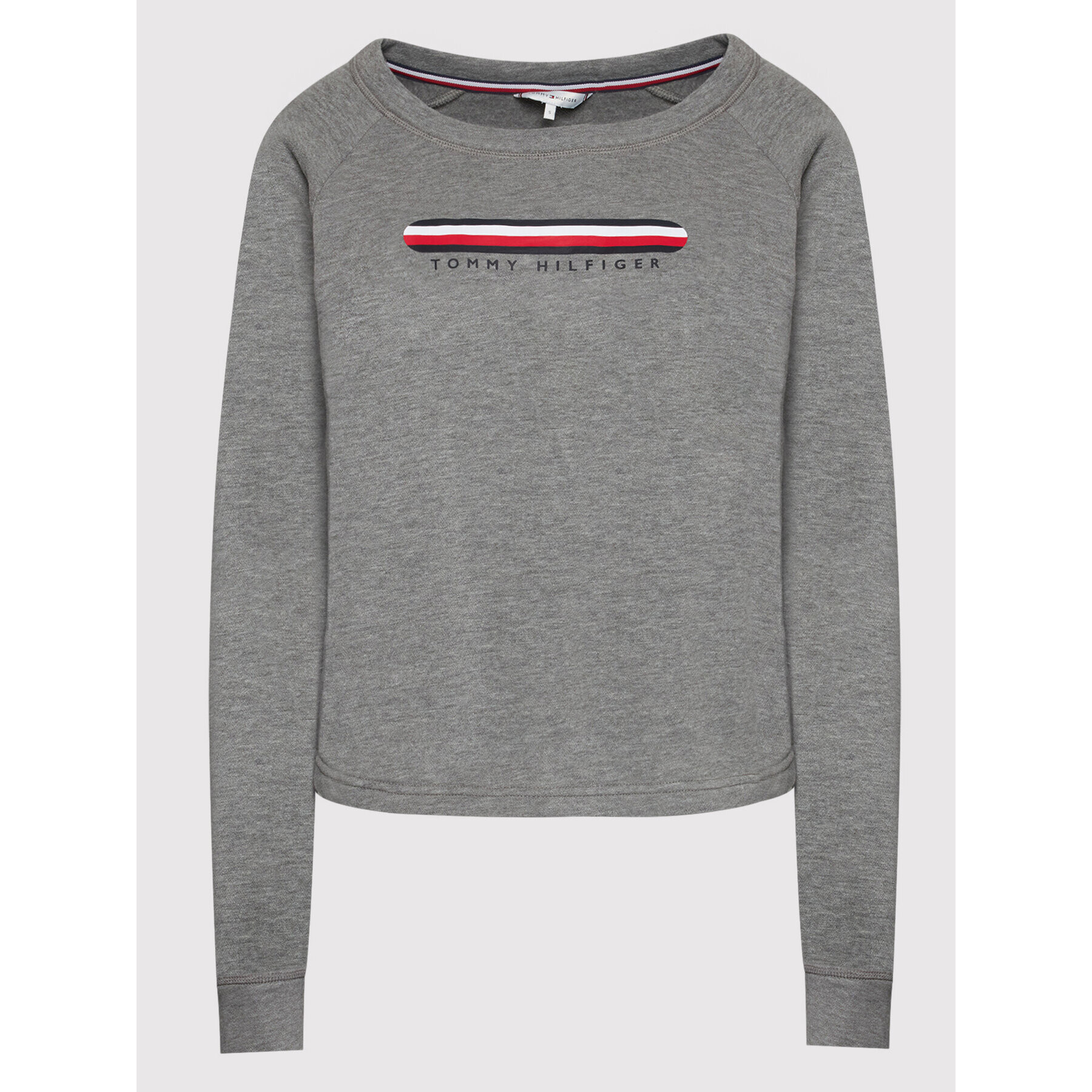 Tommy Hilfiger Mikina Track UW0UW03203 Šedá Regular Fit - Pepit.cz