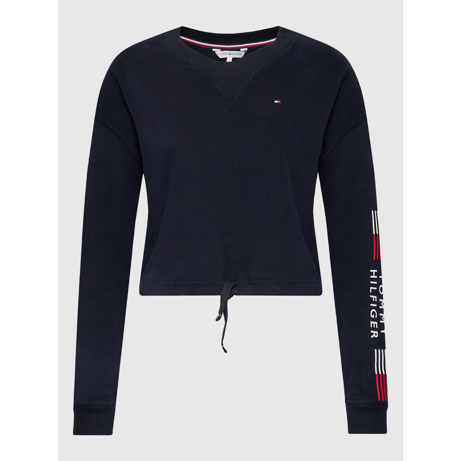 Tommy Hilfiger Mikina Track UW0UW03586 Tmavomodrá Regular Fit - Pepit.cz