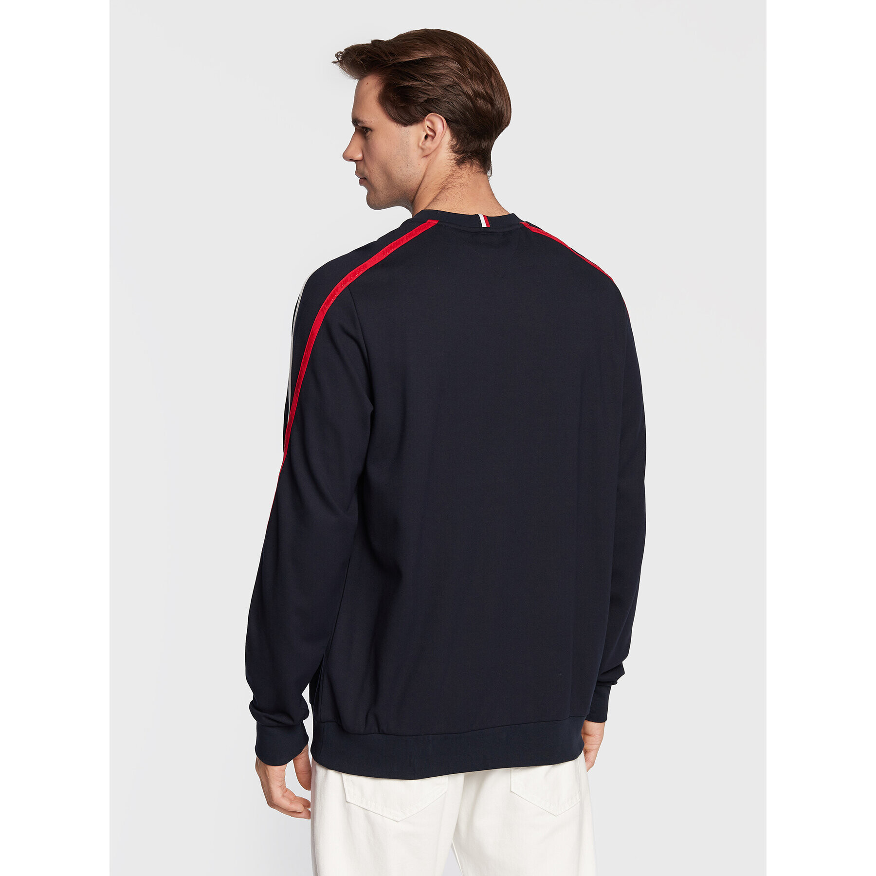 Tommy Hilfiger Mikina Trim MW0MW27552 Tmavomodrá Relaxed Fit - Pepit.cz