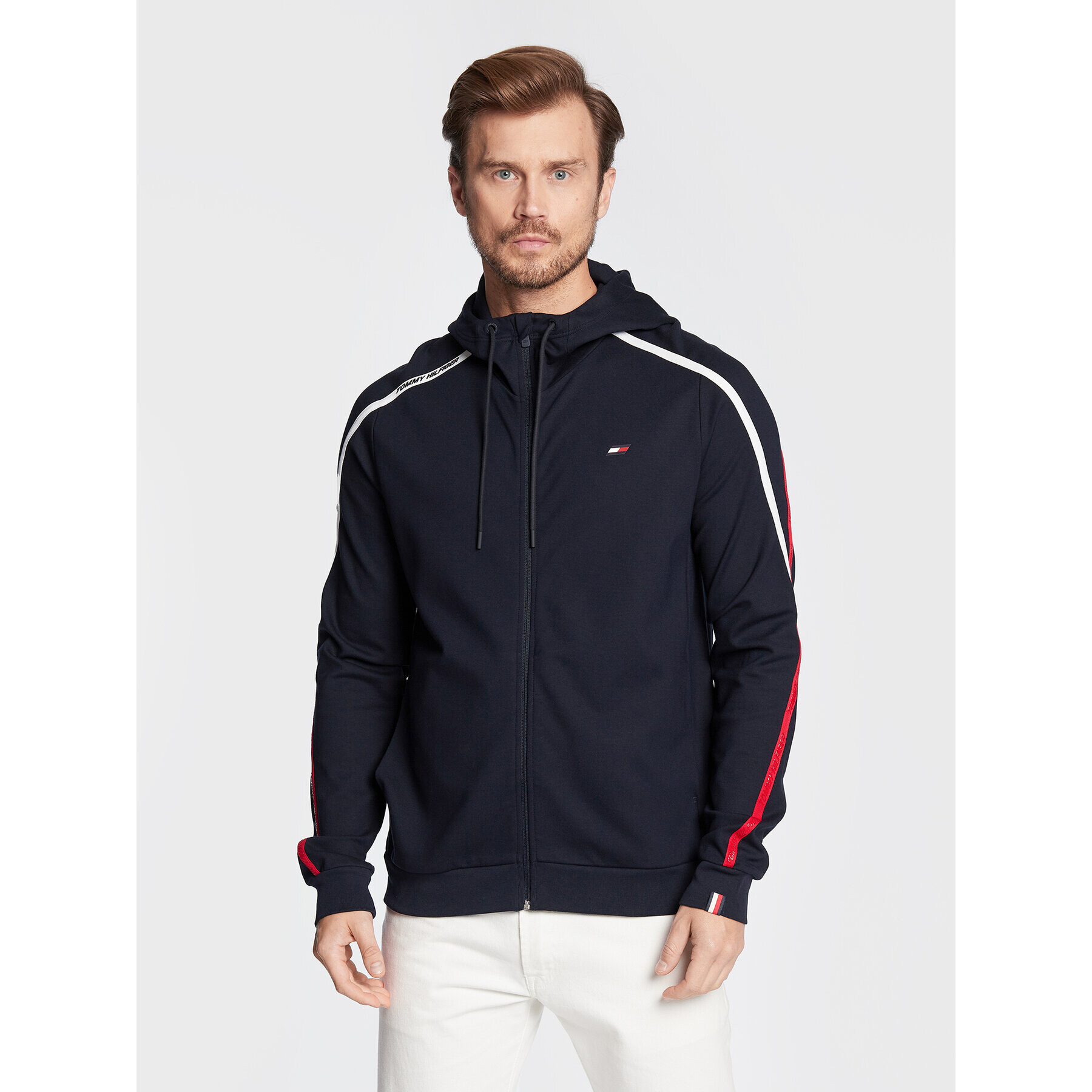 Tommy Hilfiger Mikina Trim MW0MW27553 Tmavomodrá Regular Fit - Pepit.cz