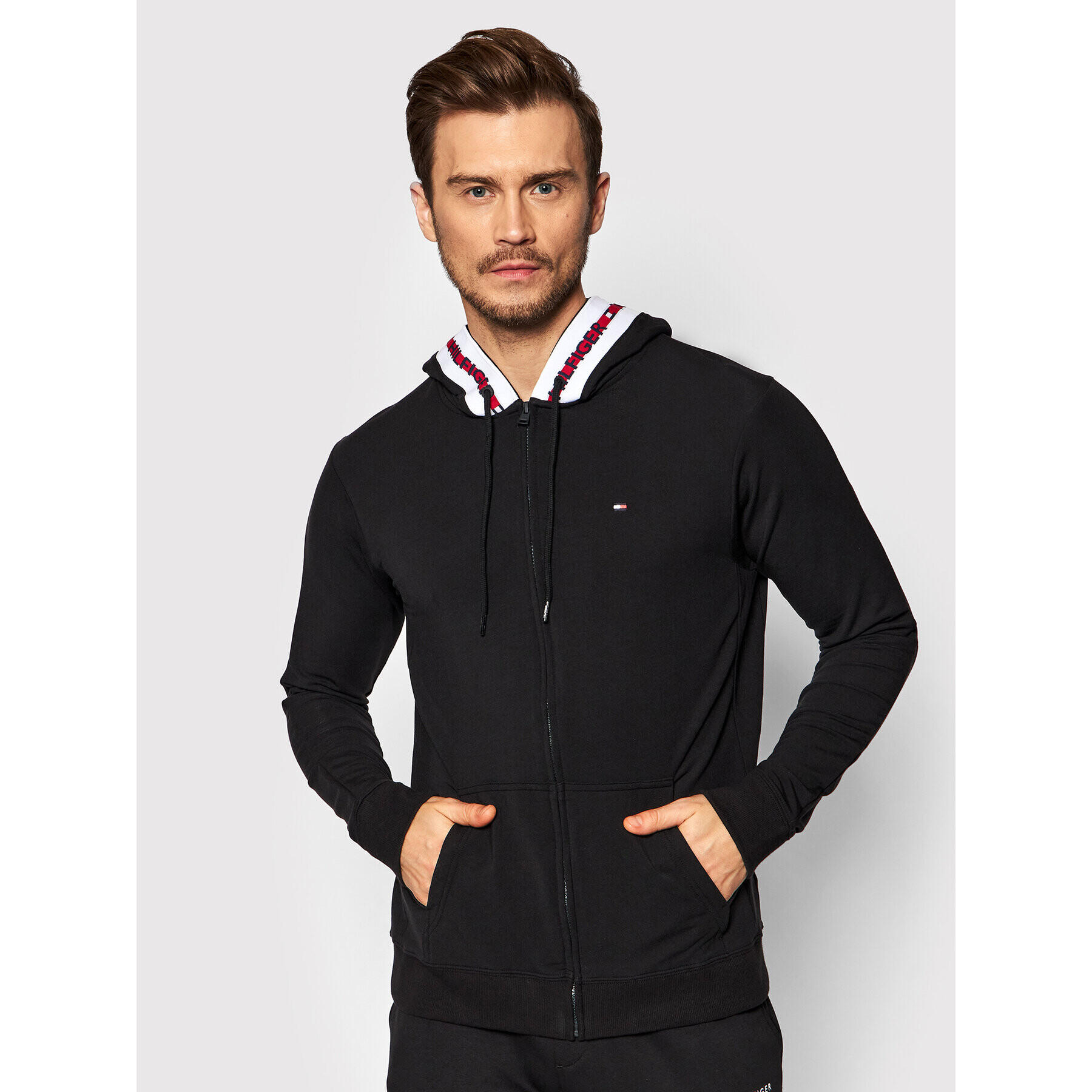 Tommy Hilfiger Mikina UM0UM01929 Černá Regular Fit - Pepit.cz