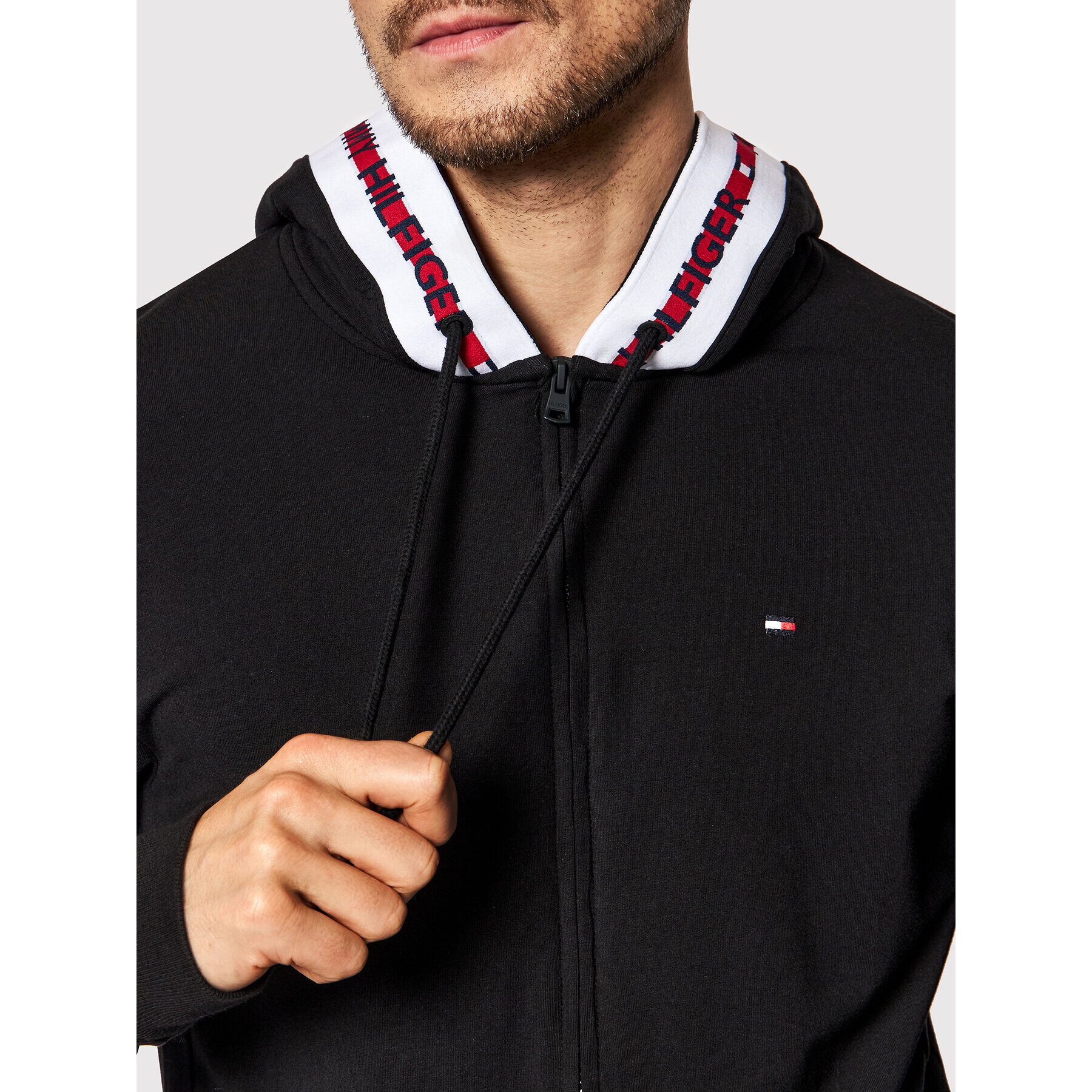 Tommy Hilfiger Mikina UM0UM01929 Černá Regular Fit - Pepit.cz