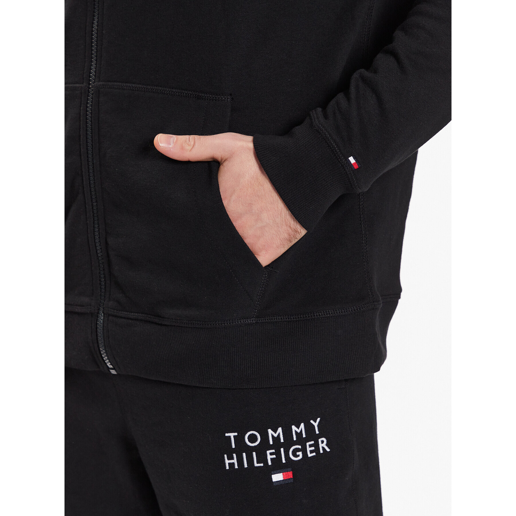 Tommy Hilfiger Mikina UM0UM02879 Černá Regular Fit - Pepit.cz