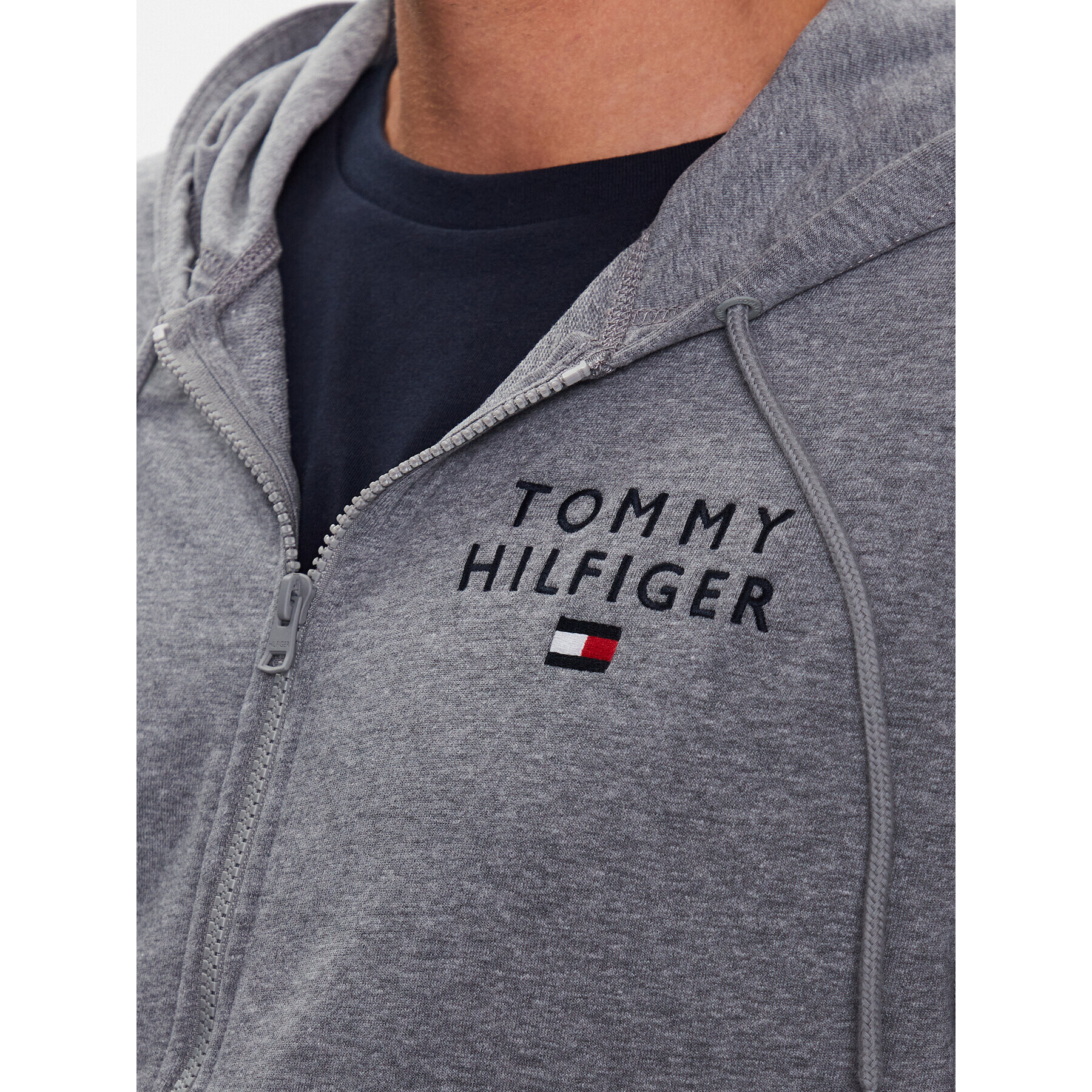 Tommy Hilfiger Mikina UM0UM02879 Šedá Regular Fit - Pepit.cz