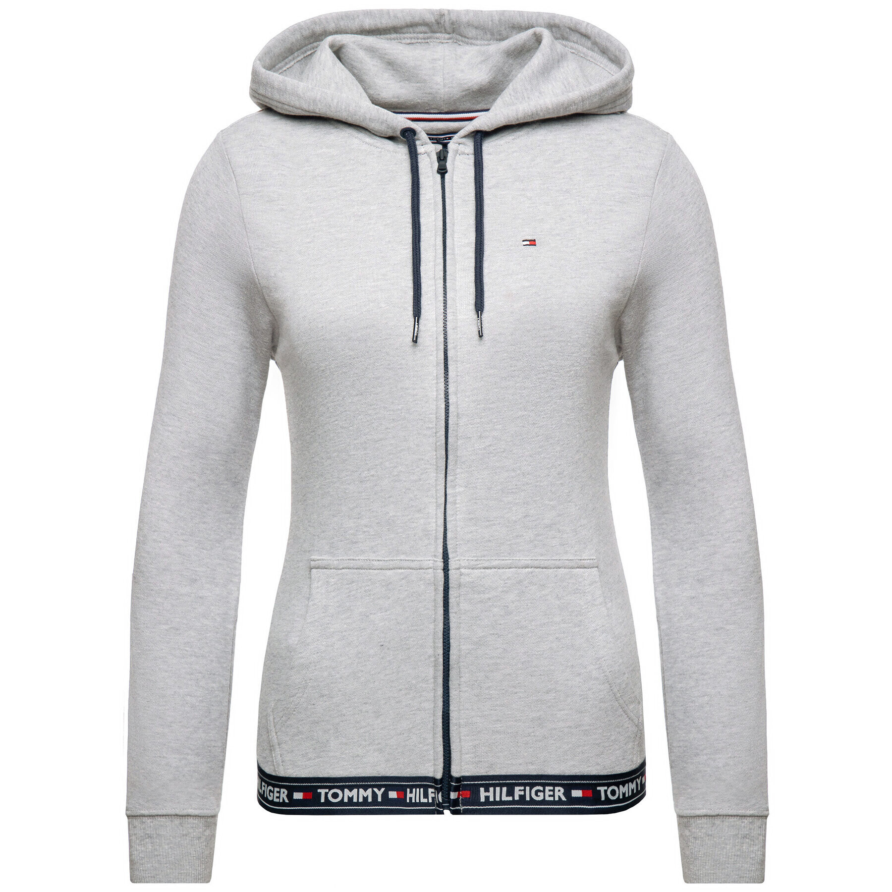 Tommy Hilfiger Mikina UW0UW00582 Šedá Regular Fit - Pepit.cz