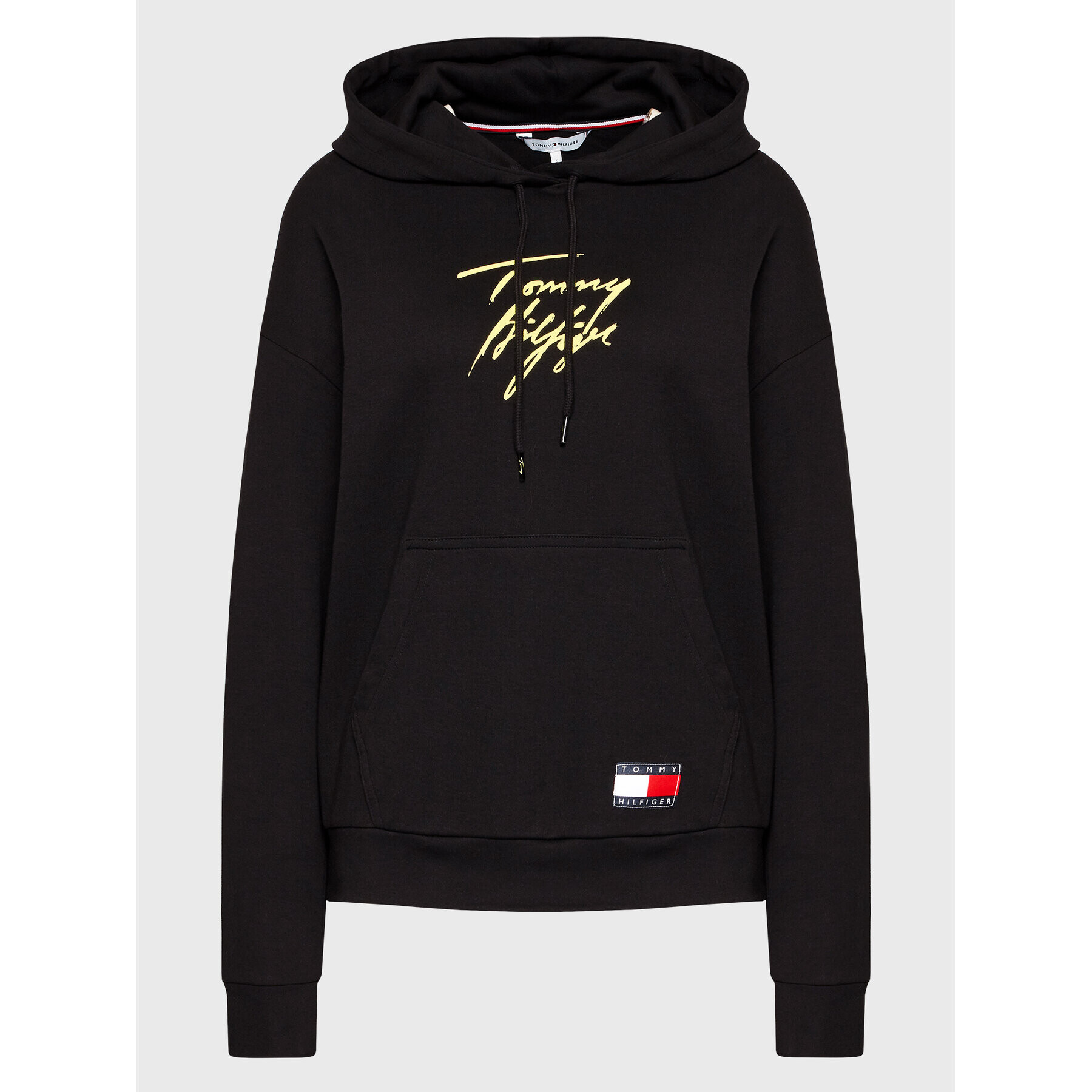 Tommy Hilfiger Mikina UW0UW02300 Černá Regular Fit - Pepit.cz