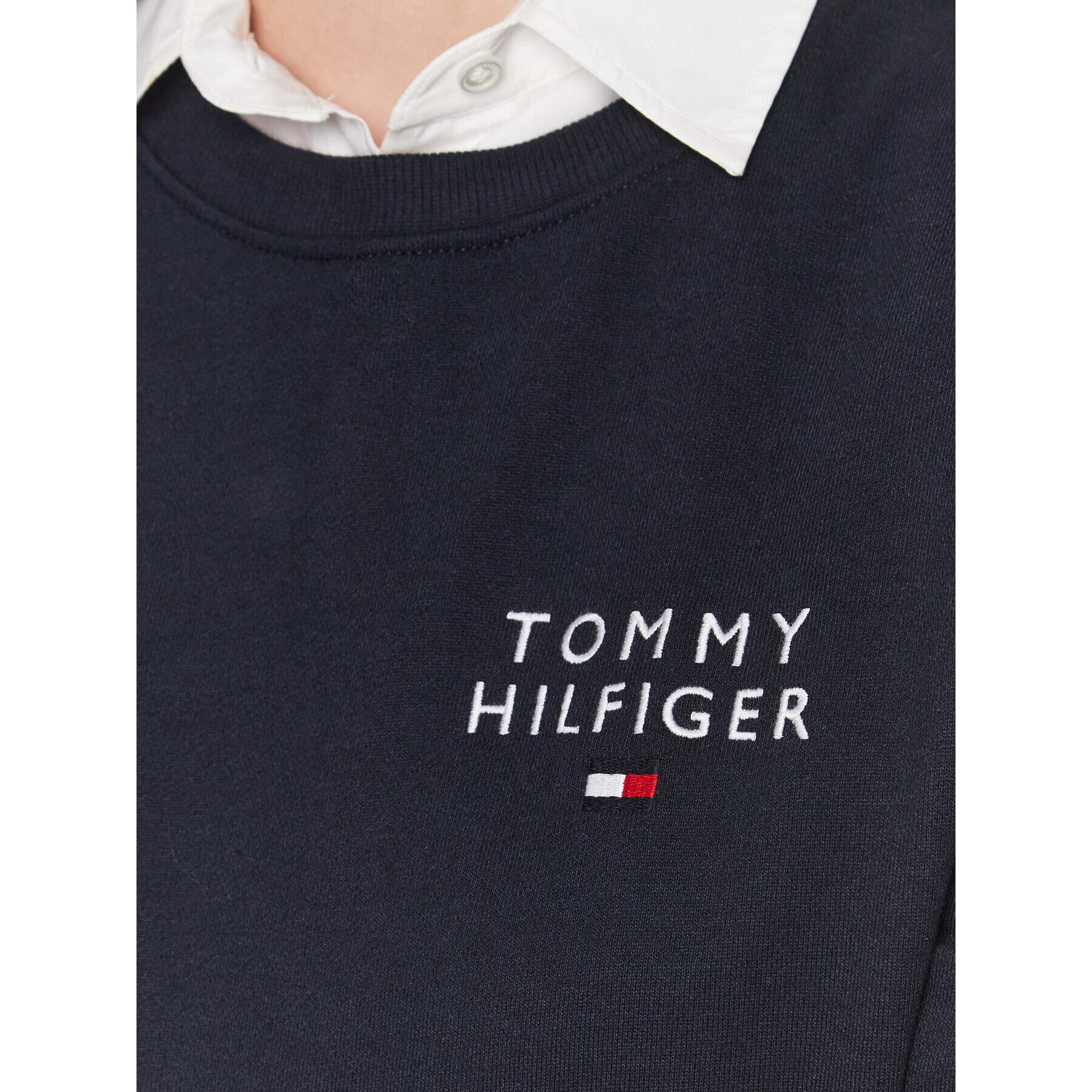 Tommy Hilfiger Mikina UW0UW04521 Tmavomodrá Regular Fit - Pepit.cz