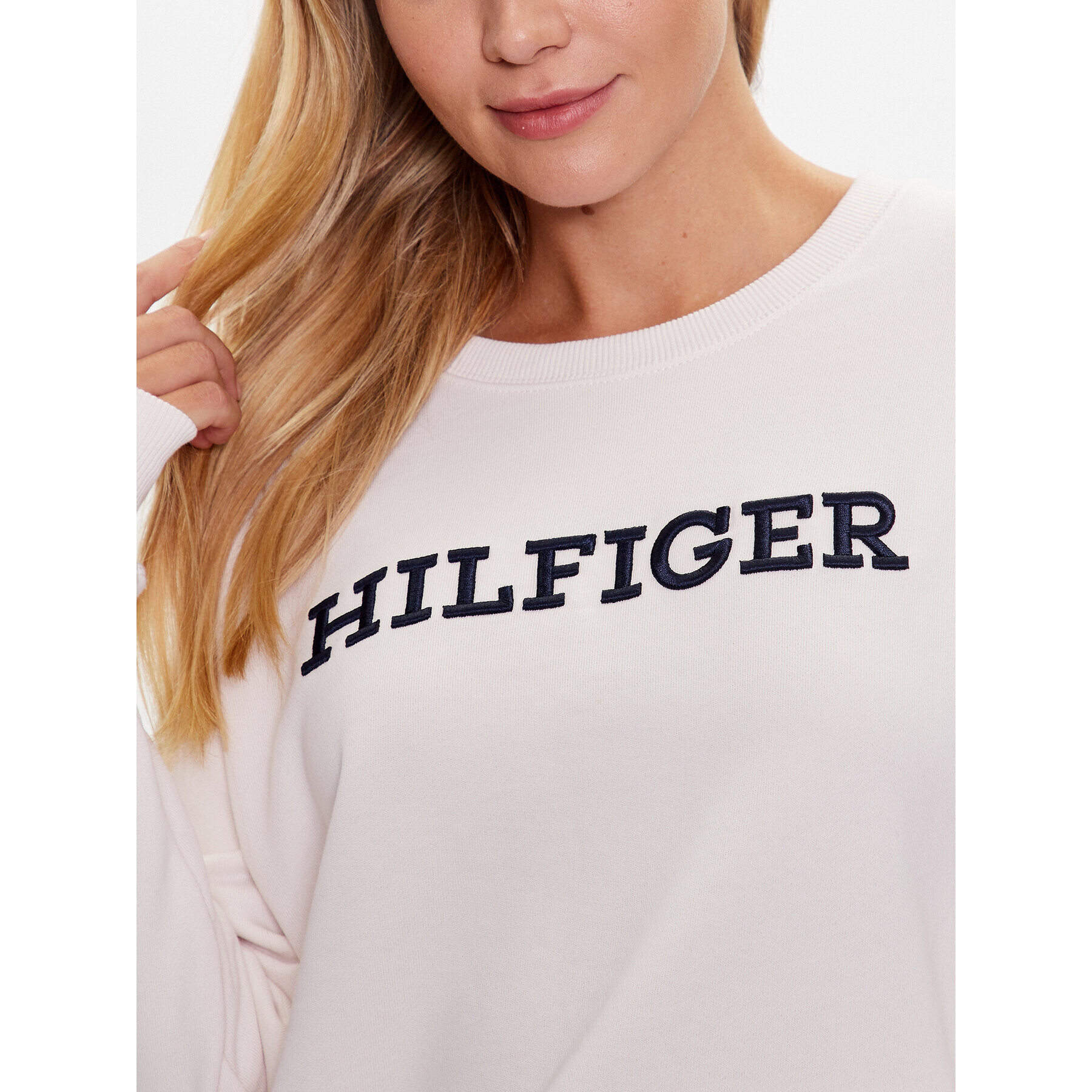 Tommy Hilfiger Mikina WW0WW38860 Écru Regular Fit - Pepit.cz