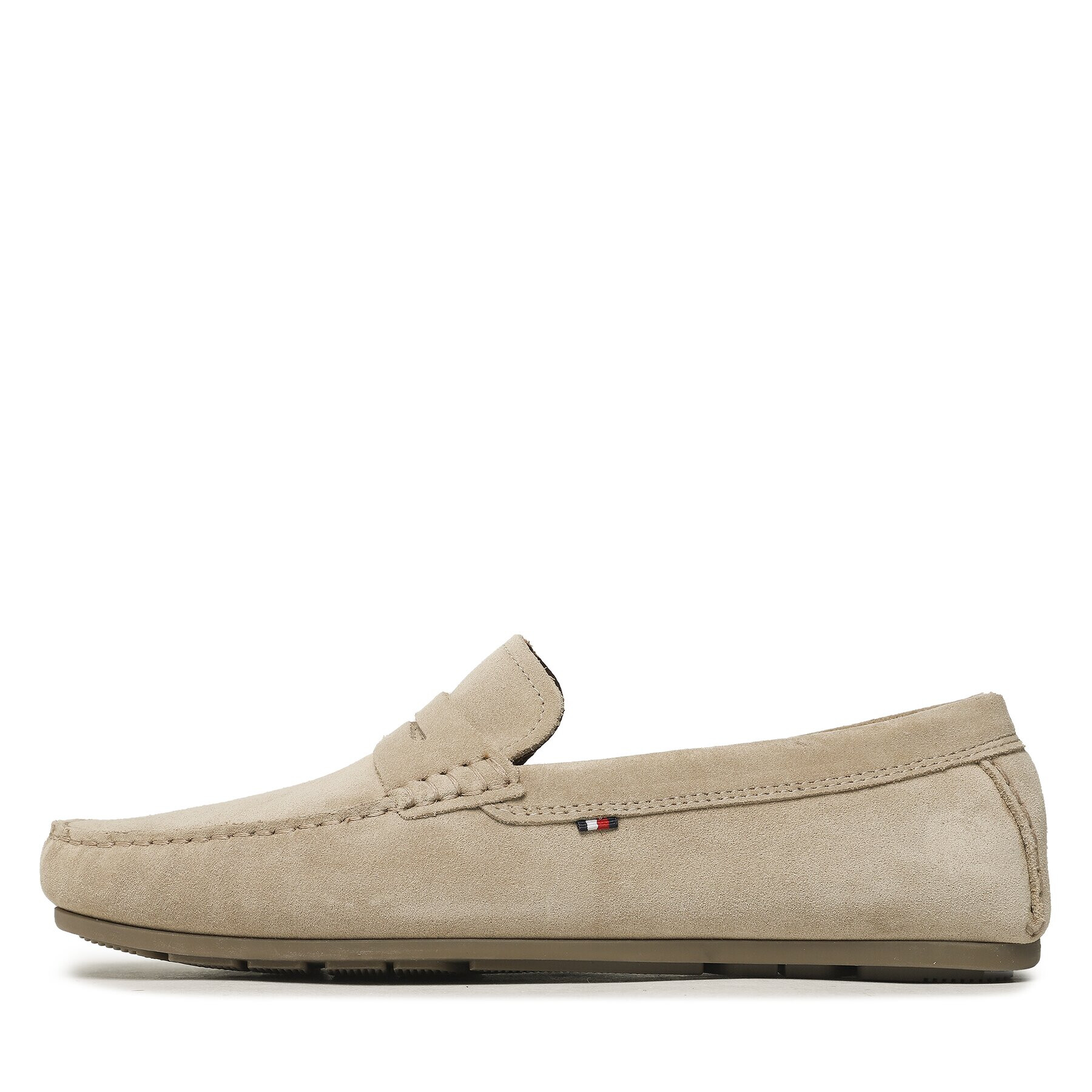 Tommy Hilfiger Mokasíny Casual Hilfiger Suede Driver FM0FM04271 Béžová - Pepit.cz