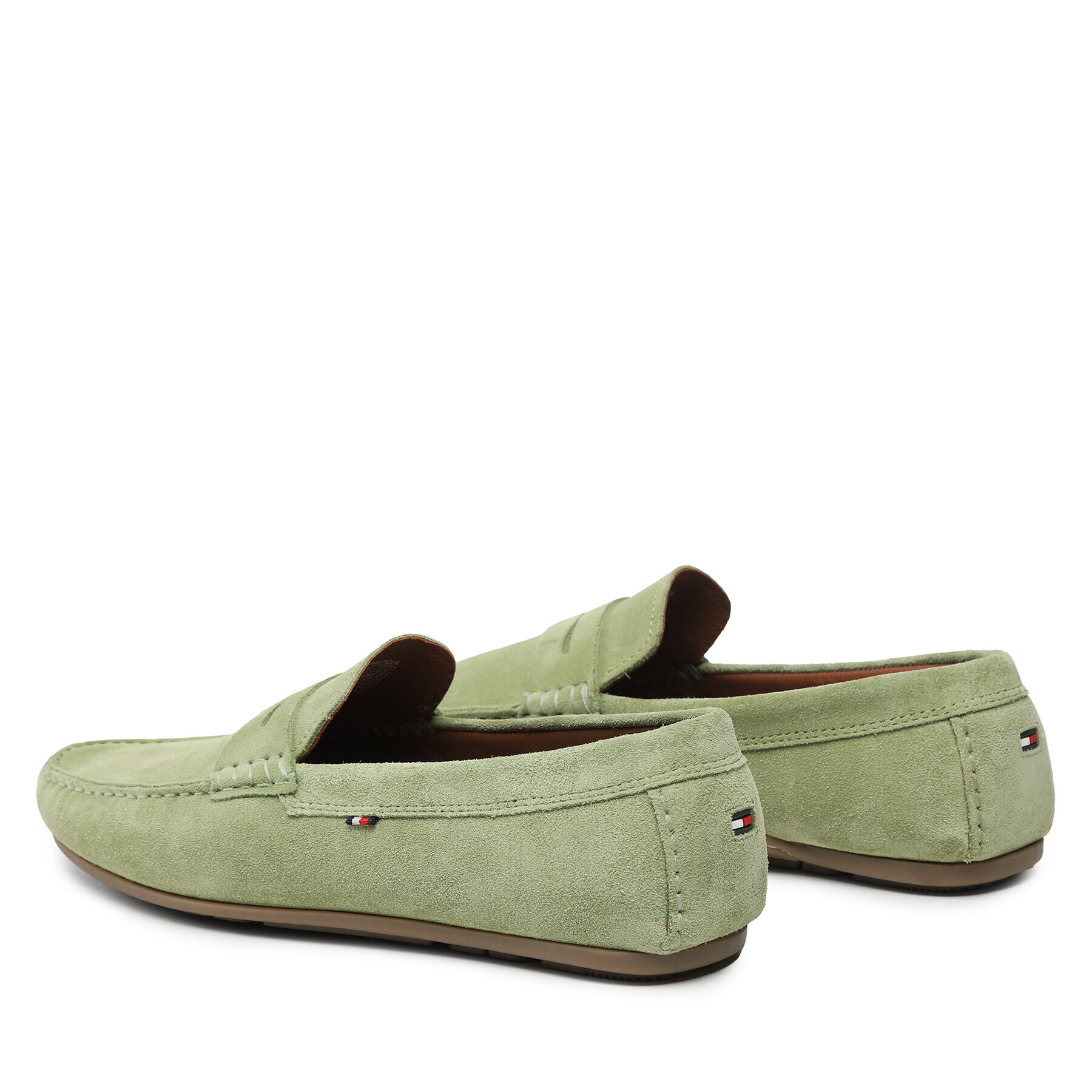 Tommy Hilfiger Mokasíny Causal Hilfiger Suede Driver FM0FM04271 Zelená - Pepit.cz