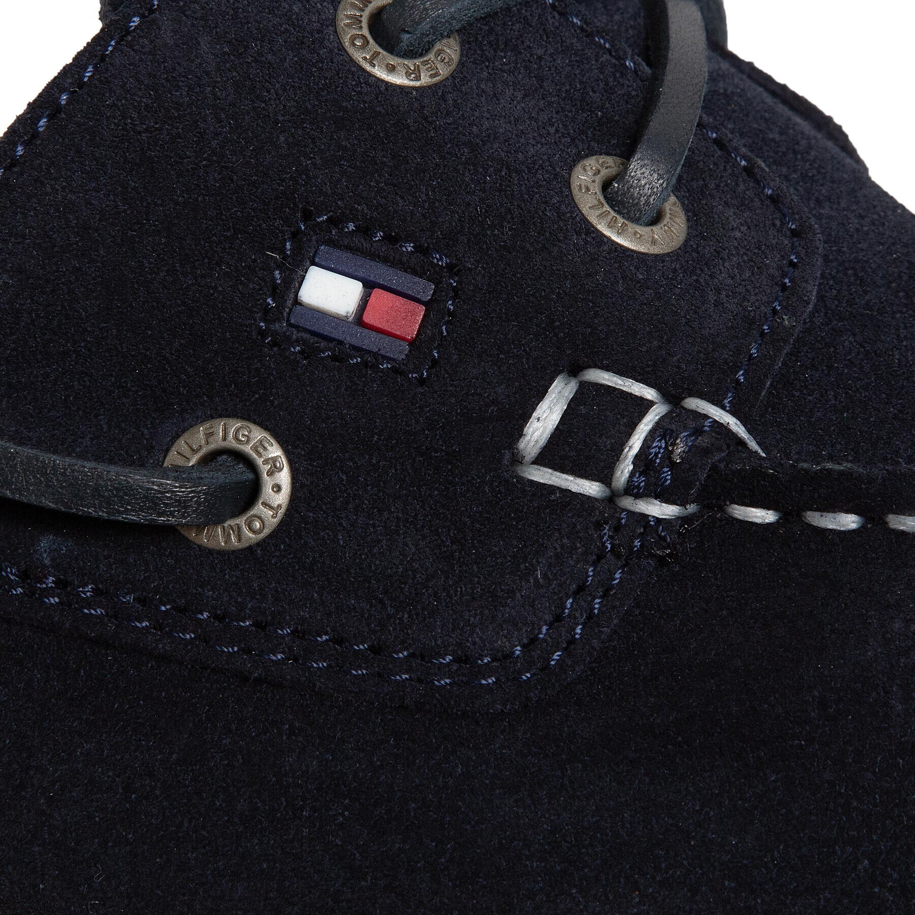 Tommy Hilfiger Mokasíny Classic Suede Boatshoe FM0FM02736 Tmavomodrá - Pepit.cz