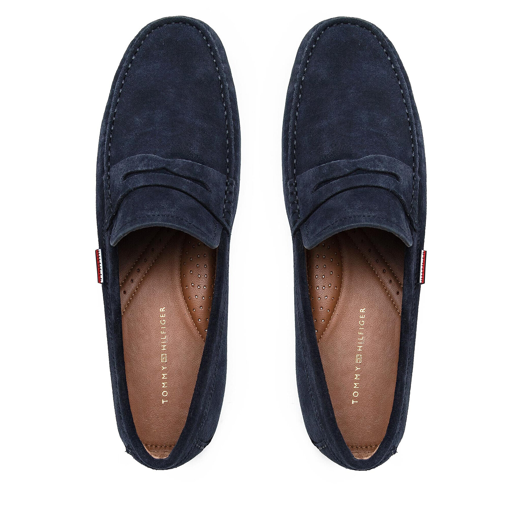 Tommy Hilfiger Mokasíny Classic Suede Penny Loafer FM0FM02725 Tmavomodrá - Pepit.cz