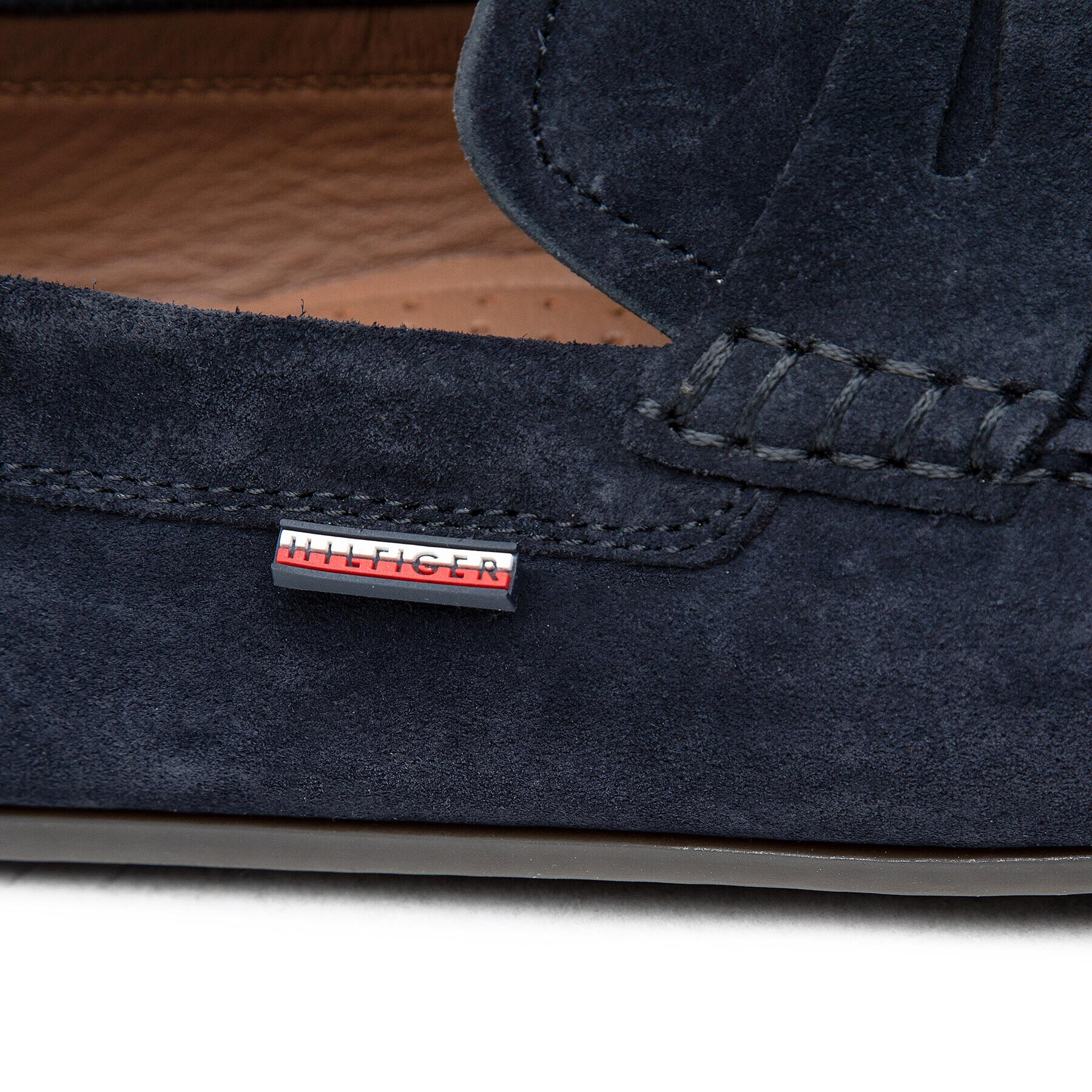 Tommy Hilfiger Mokasíny Classic Suede Penny Loafer FM0FM02725 Tmavomodrá - Pepit.cz