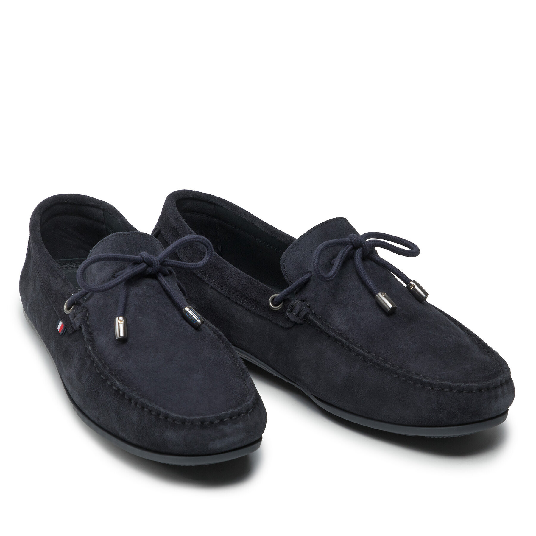 Tommy Hilfiger Mokasíny Corporate Suede Driver W Laces FM0FM03960 Tmavomodrá - Pepit.cz