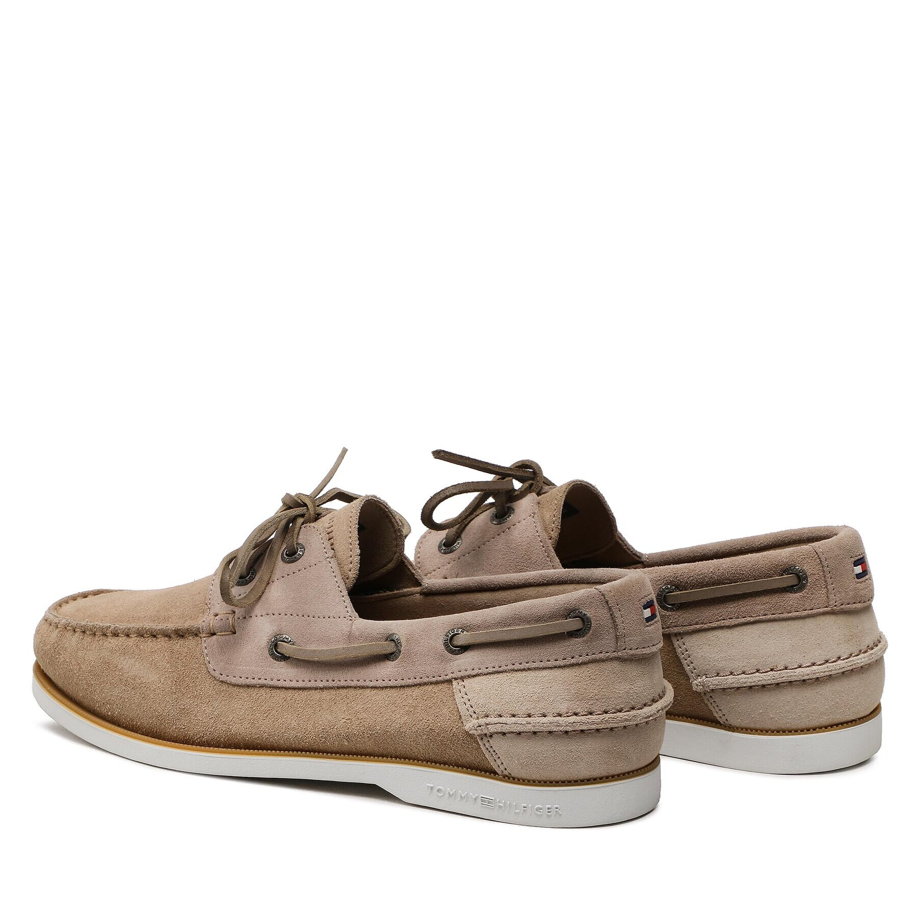 Tommy Hilfiger Mokasíny Th Boat Shoe Core Suede FM0FM04505 Béžová - Pepit.cz