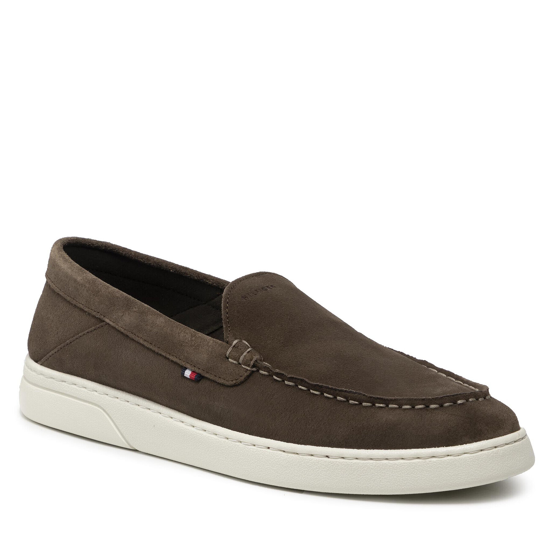 Tommy Hilfiger Mokasíny Th Comfort Hybrid Loafer M FM0FM04086 Zelená - Pepit.cz