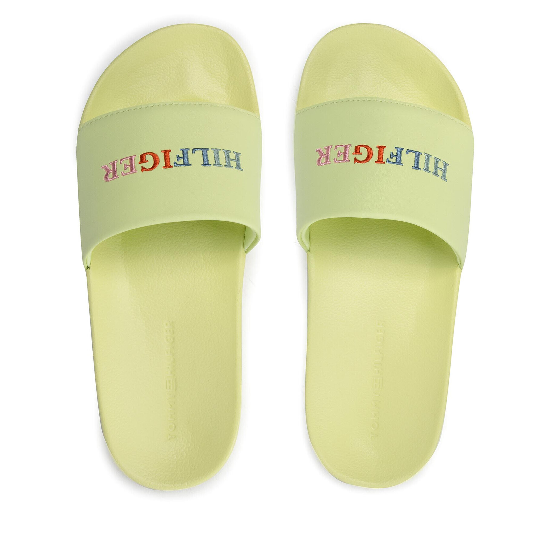 Tommy Hilfiger Nazouváky Colorful Hilfiger Pool Slide FM0FM04060 Zelená - Pepit.cz