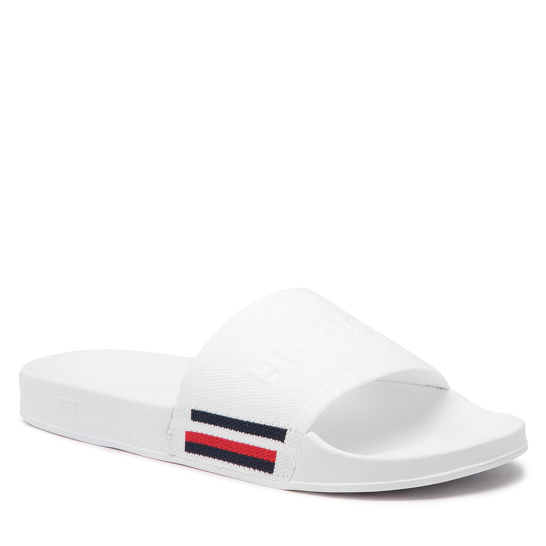 Tommy Hilfiger Nazouváky Corporate Knitted Beach Sandal FM0FM04062 Bílá - Pepit.cz