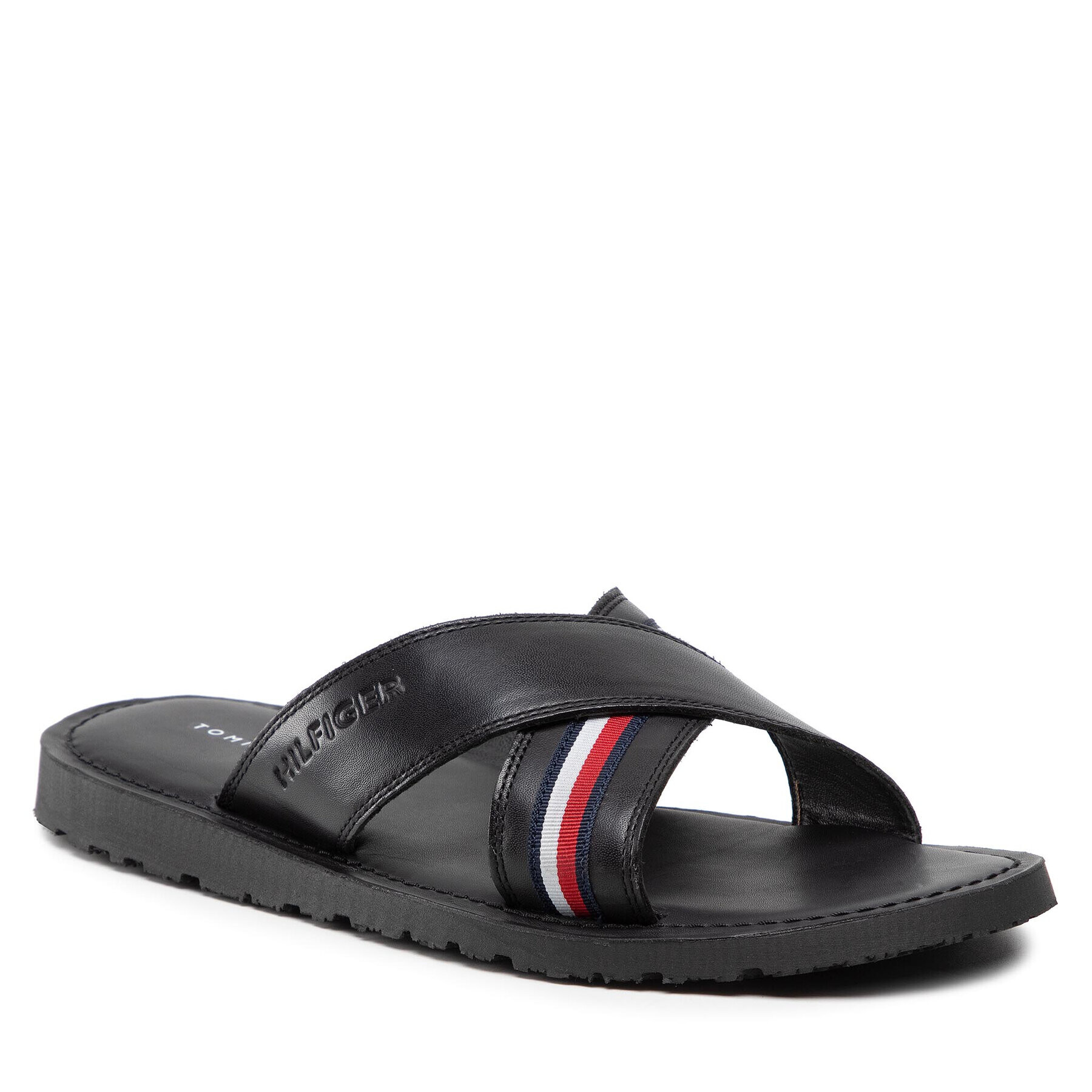 Tommy Hilfiger Nazouváky Criss Cross Mix Sandal FM0FM03972 Černá - Pepit.cz