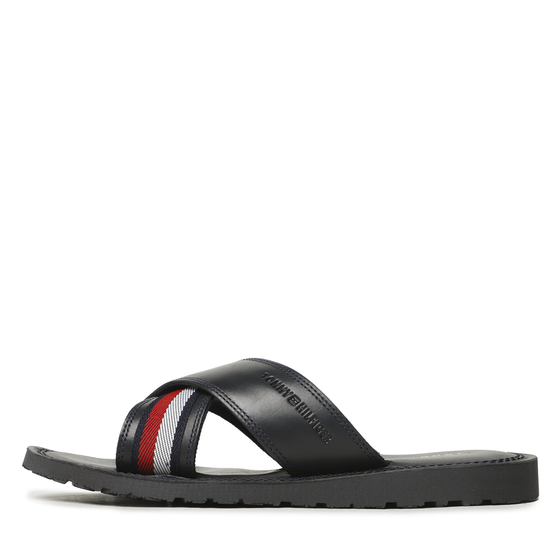 Tommy Hilfiger Nazouváky Criss Cross Sandal FM0FM04457 Tmavomodrá - Pepit.cz