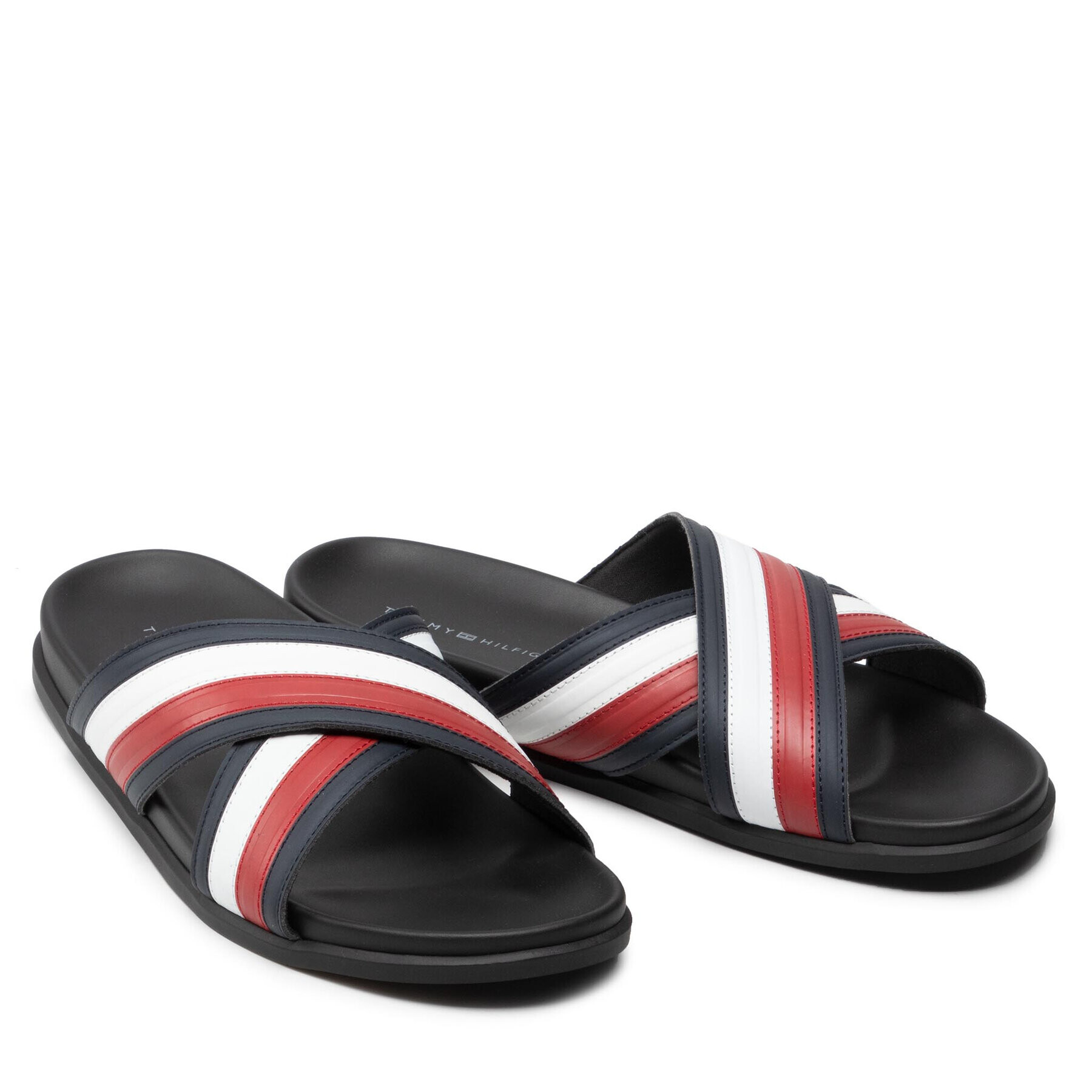 Tommy Hilfiger Nazouváky Elevated Corporate Sandal FM0FM03971 Tmavomodrá - Pepit.cz