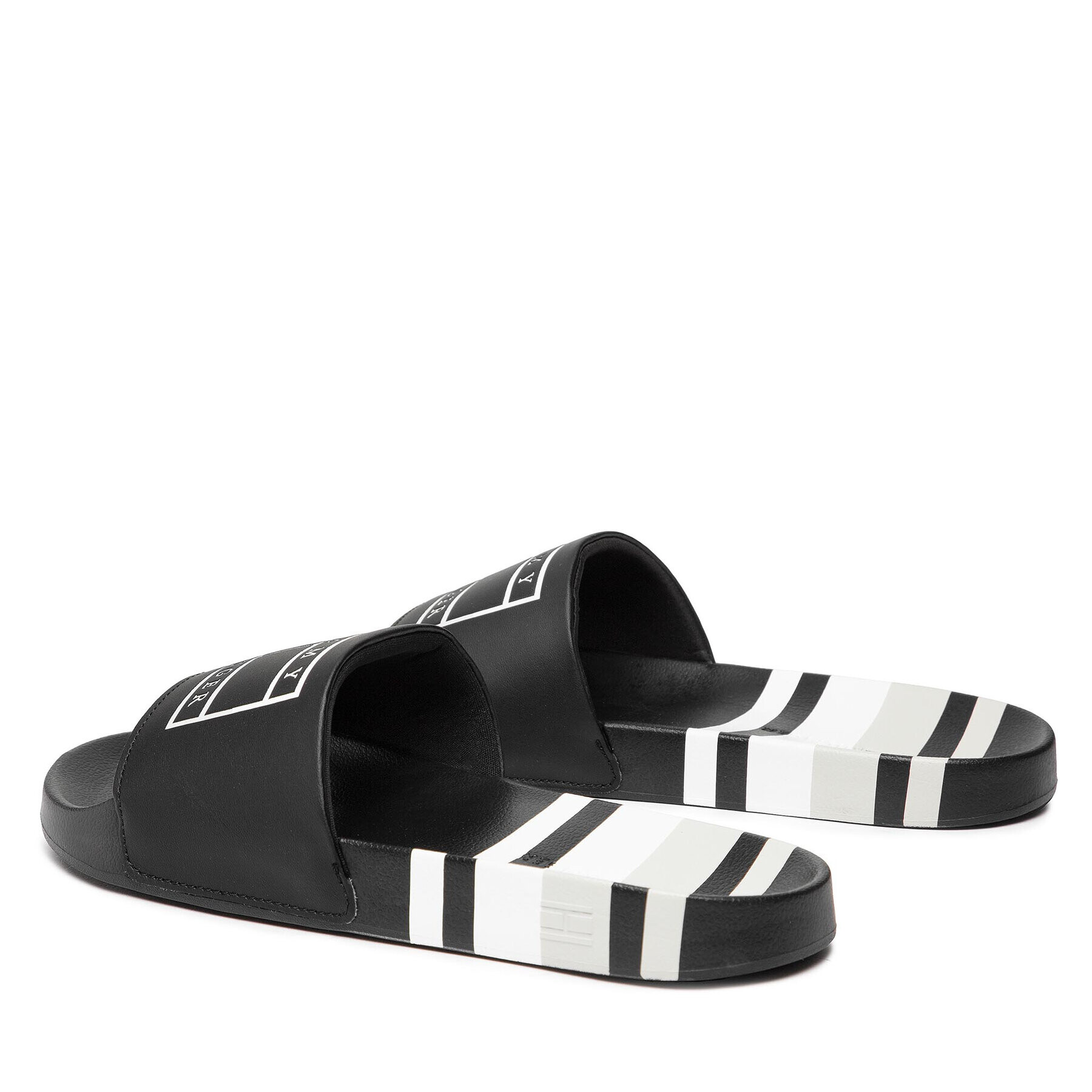 Tommy Hilfiger Nazouváky Strips Hilfiger Pool Slide FM0FM04061 Černá - Pepit.cz