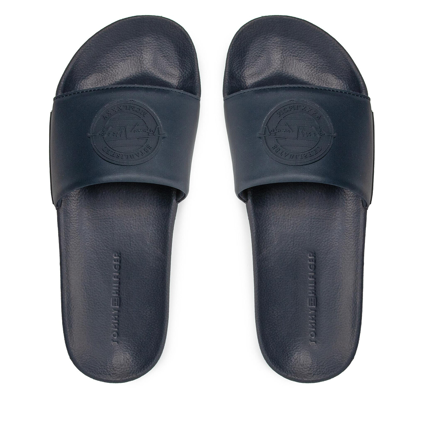 Tommy Hilfiger Nazouváky Th Established Pool Slide FM0FM03976 Tmavomodrá - Pepit.cz