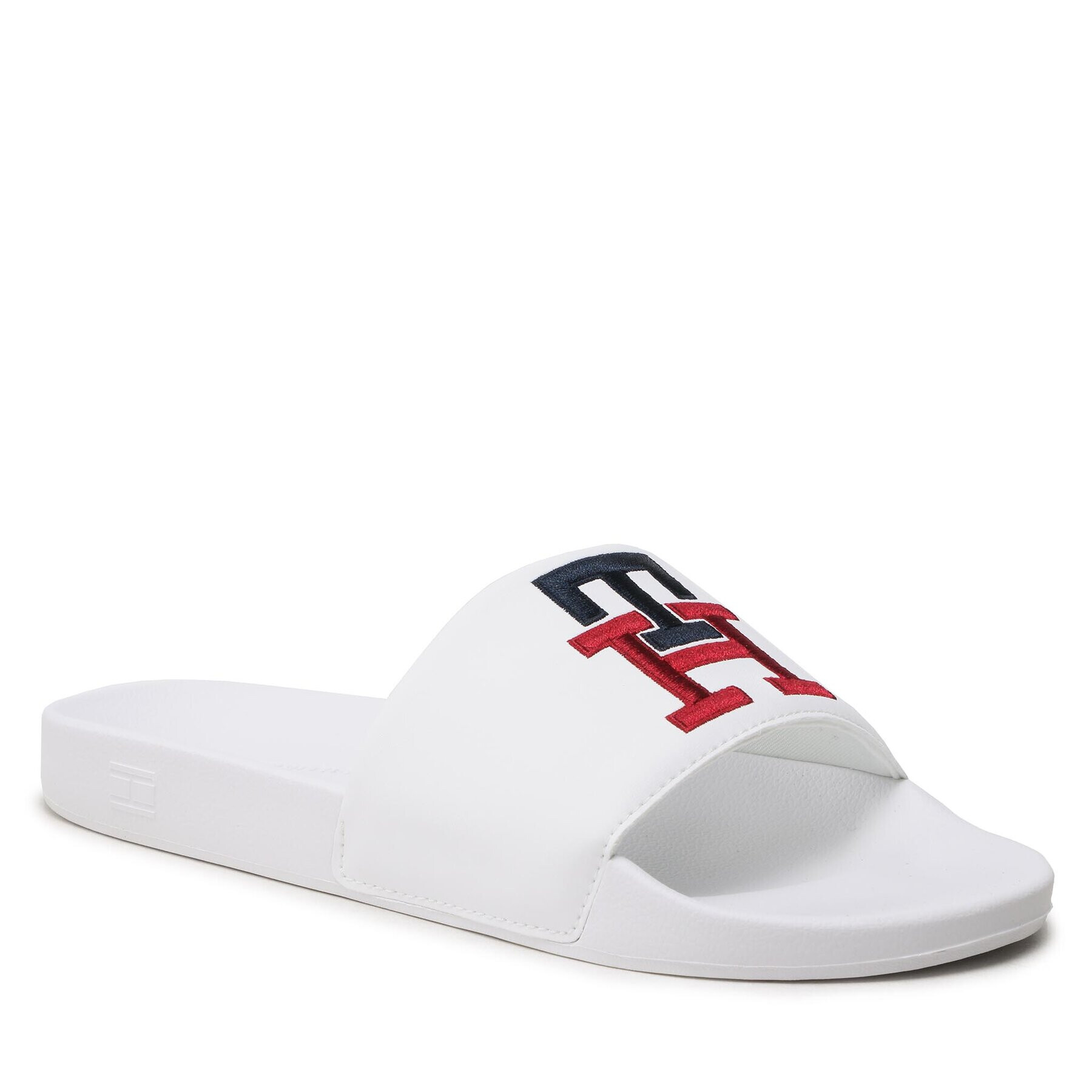 Tommy Hilfiger Nazouváky Th Raised Embroidery Pool Slide FM0FM04349 Bílá - Pepit.cz