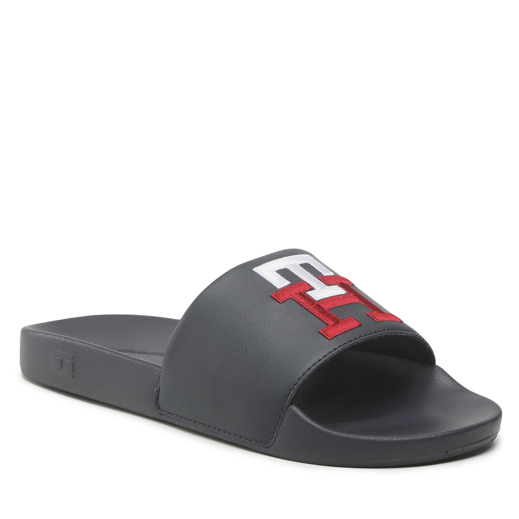 Tommy Hilfiger Nazouváky Th Raised Embroidery Pool Slide FM0FM04349 Tmavomodrá - Pepit.cz