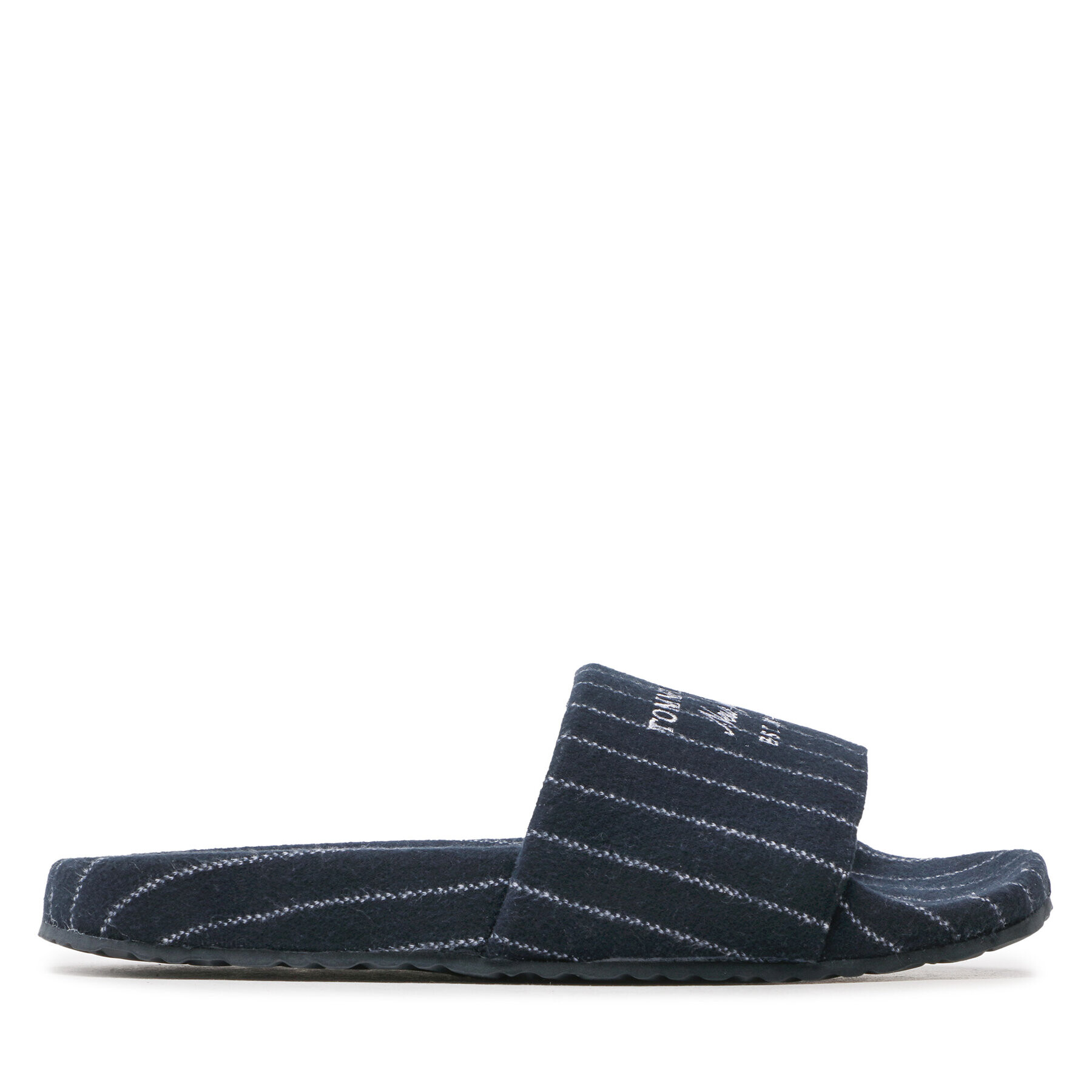 Tommy Hilfiger Nazouváky Warm Felt Hilfiger Pool Slide FM0FM04225 Tmavomodrá - Pepit.cz