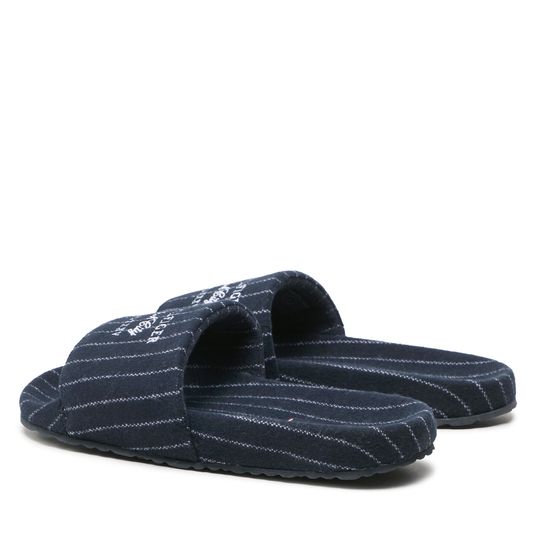 Tommy Hilfiger Nazouváky Warm Felt Hilfiger Pool Slide FM0FM04225 Tmavomodrá - Pepit.cz