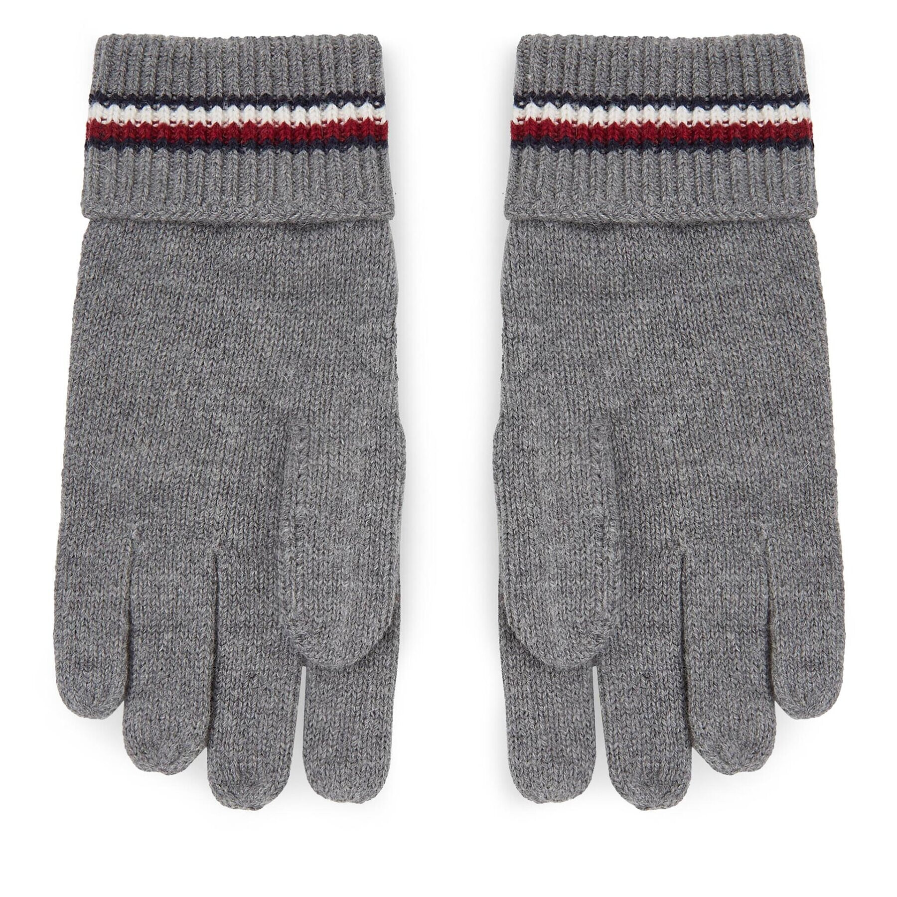 Tommy Hilfiger Pánské rukavice Corporate Knit Gloves AM0AM11488 Šedá - Pepit.cz