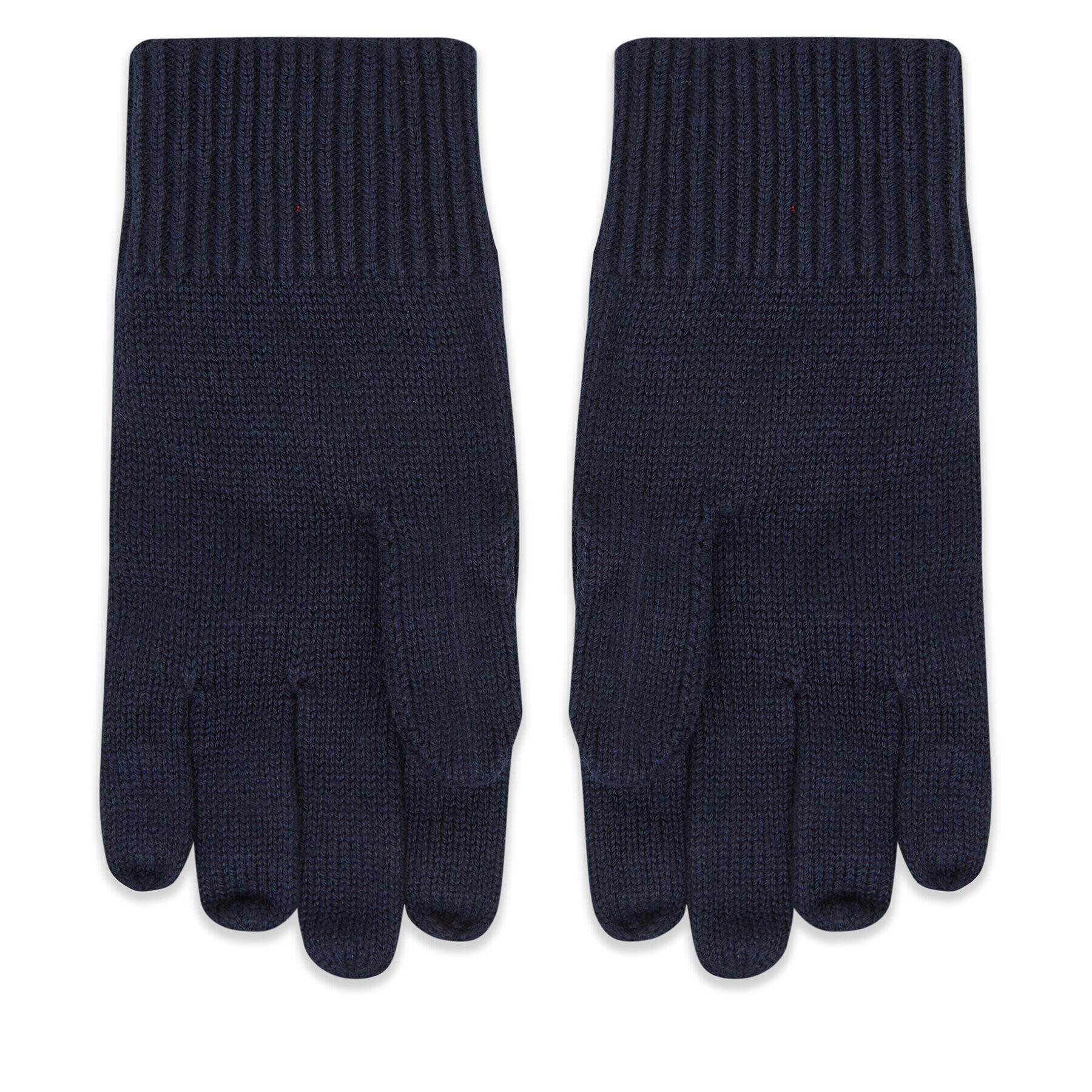 Tommy Hilfiger Pánské rukavice Essential Flag Knitted Gloves AM0AM11048 Tmavomodrá - Pepit.cz