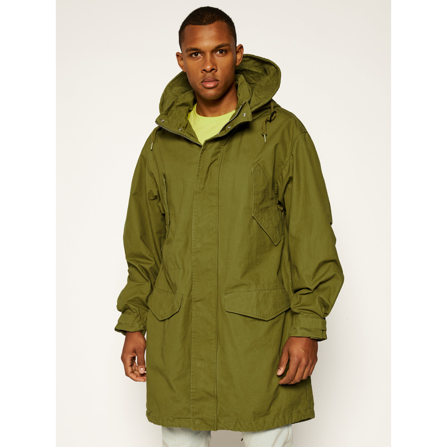 Tommy Hilfiger Parka LEWIS HAMILTON Lh MW0MW13370 Zelená Regular Fit - Pepit.cz