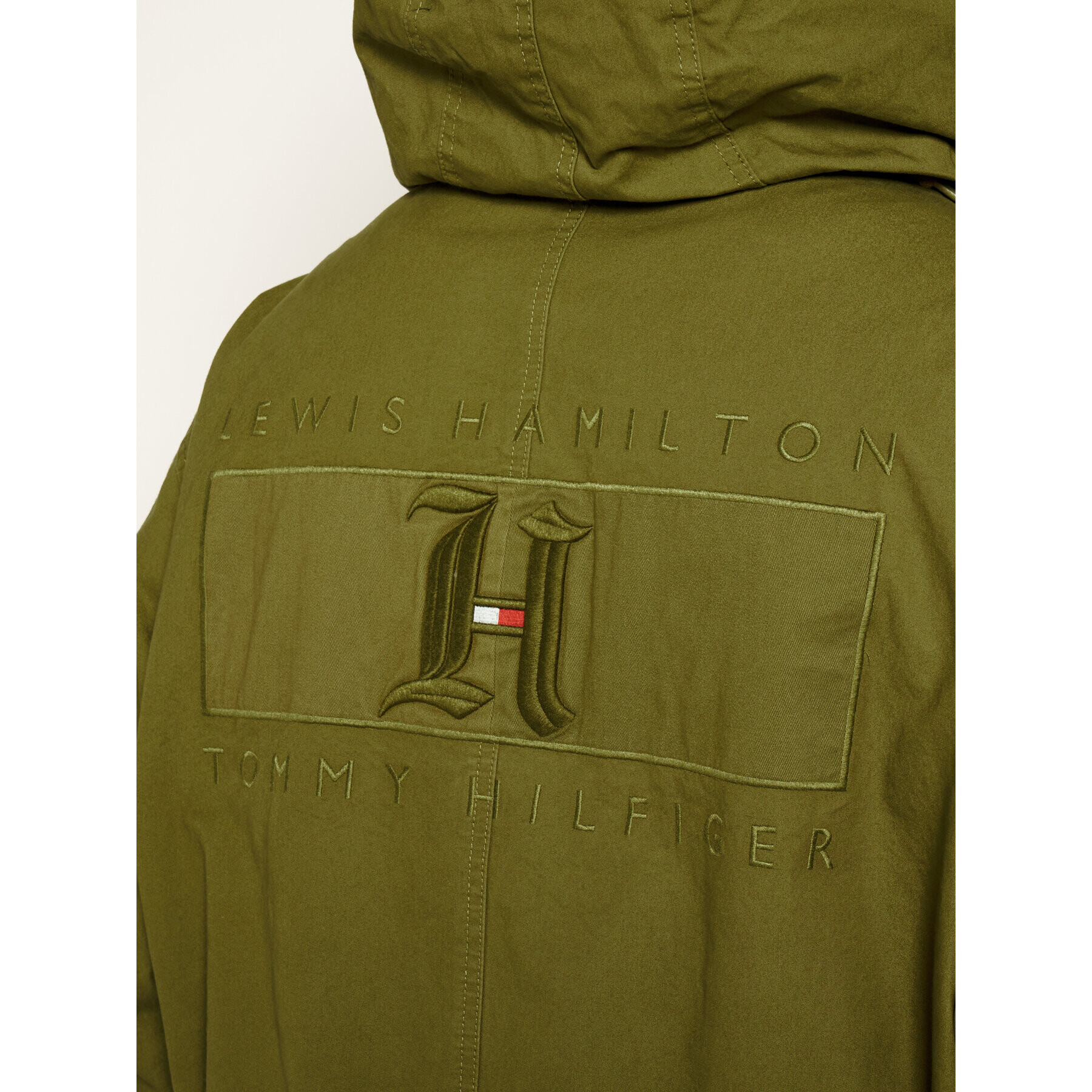 Tommy Hilfiger Parka LEWIS HAMILTON Lh MW0MW13370 Zelená Regular Fit - Pepit.cz