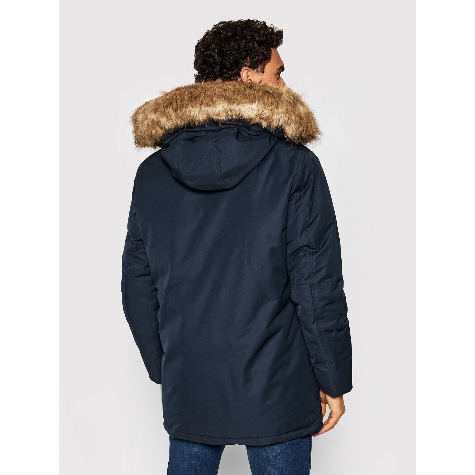 Tommy Hilfiger Parka Rockie MW0MW19663 Tmavomodrá Regular Fit - Pepit.cz