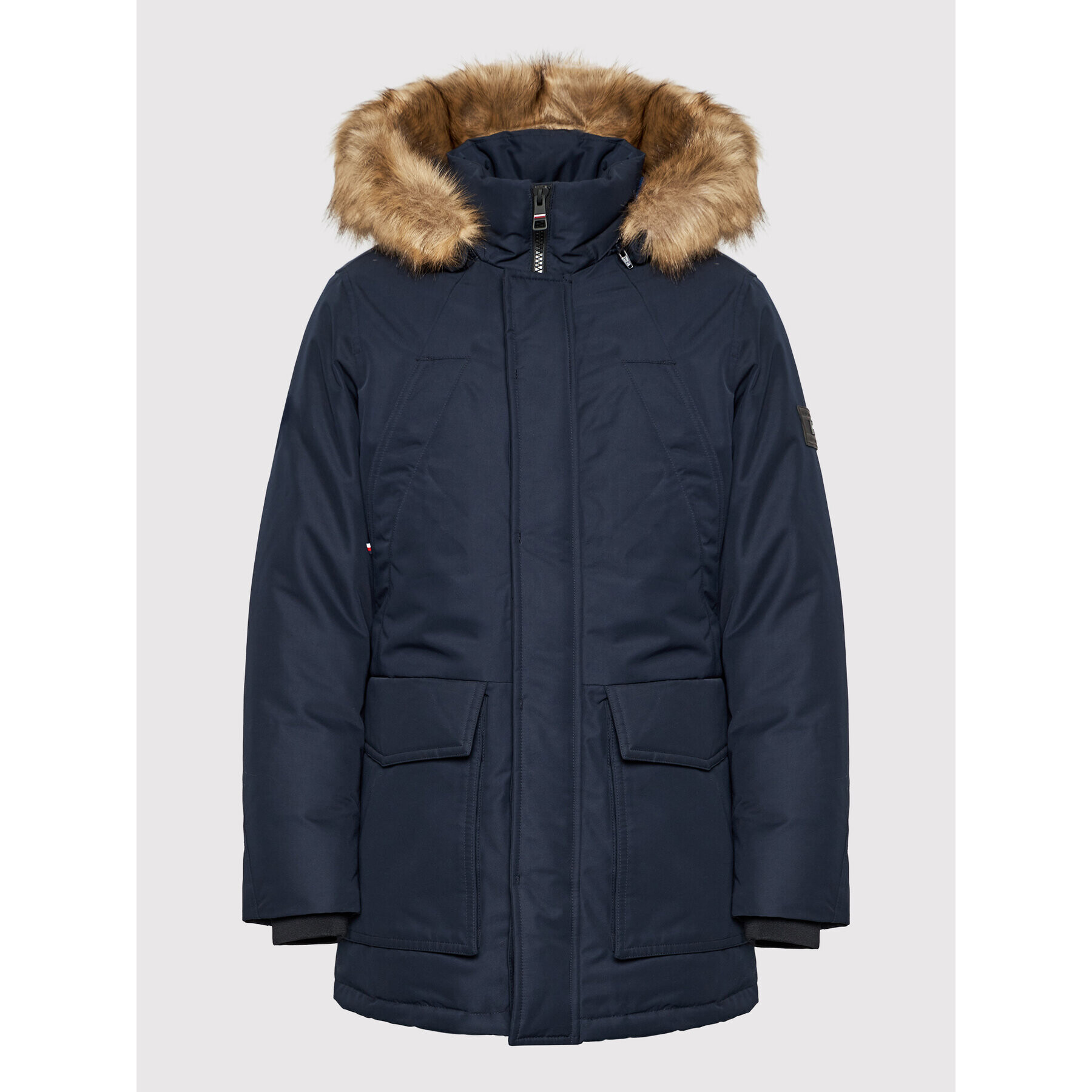 Tommy Hilfiger Parka Rockie MW0MW19663 Tmavomodrá Regular Fit - Pepit.cz