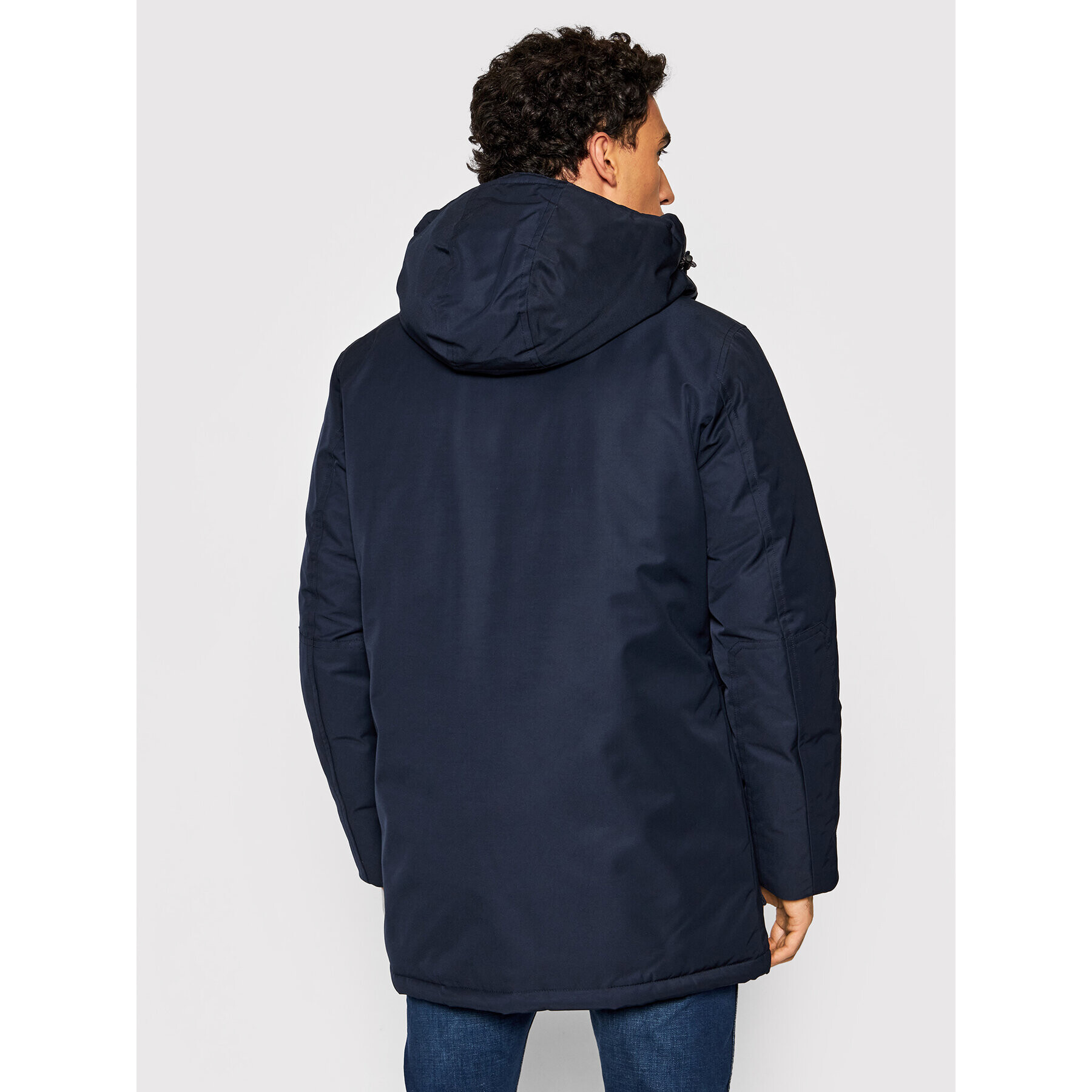 Tommy Hilfiger Parka Rockie Non Fur Down MW0MW21016 Tmavomodrá Regular Fit - Pepit.cz