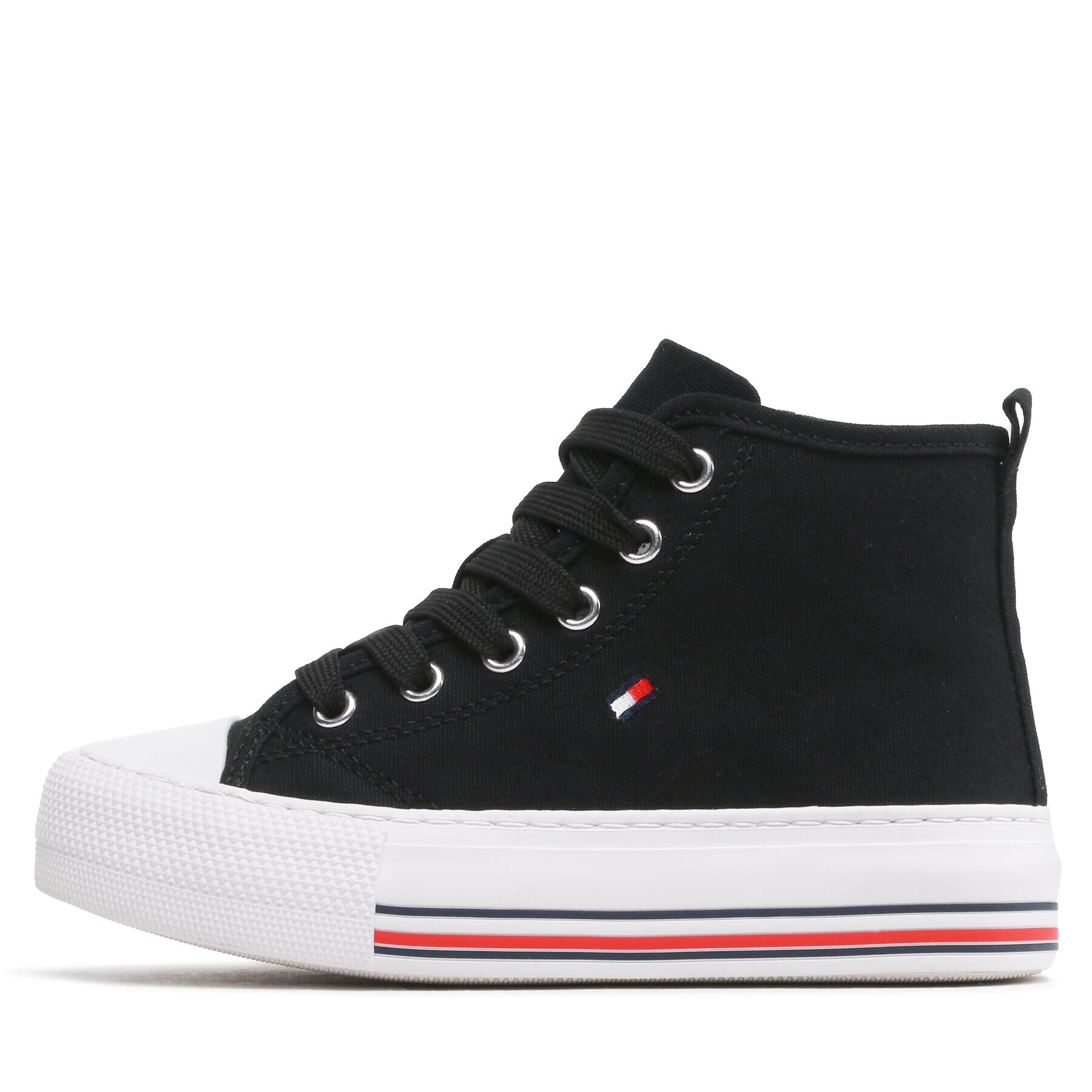 Tommy Hilfiger Plátěnky High Top Lace-Up Sneaker T3A9-32679-0890 M Černá - Pepit.cz