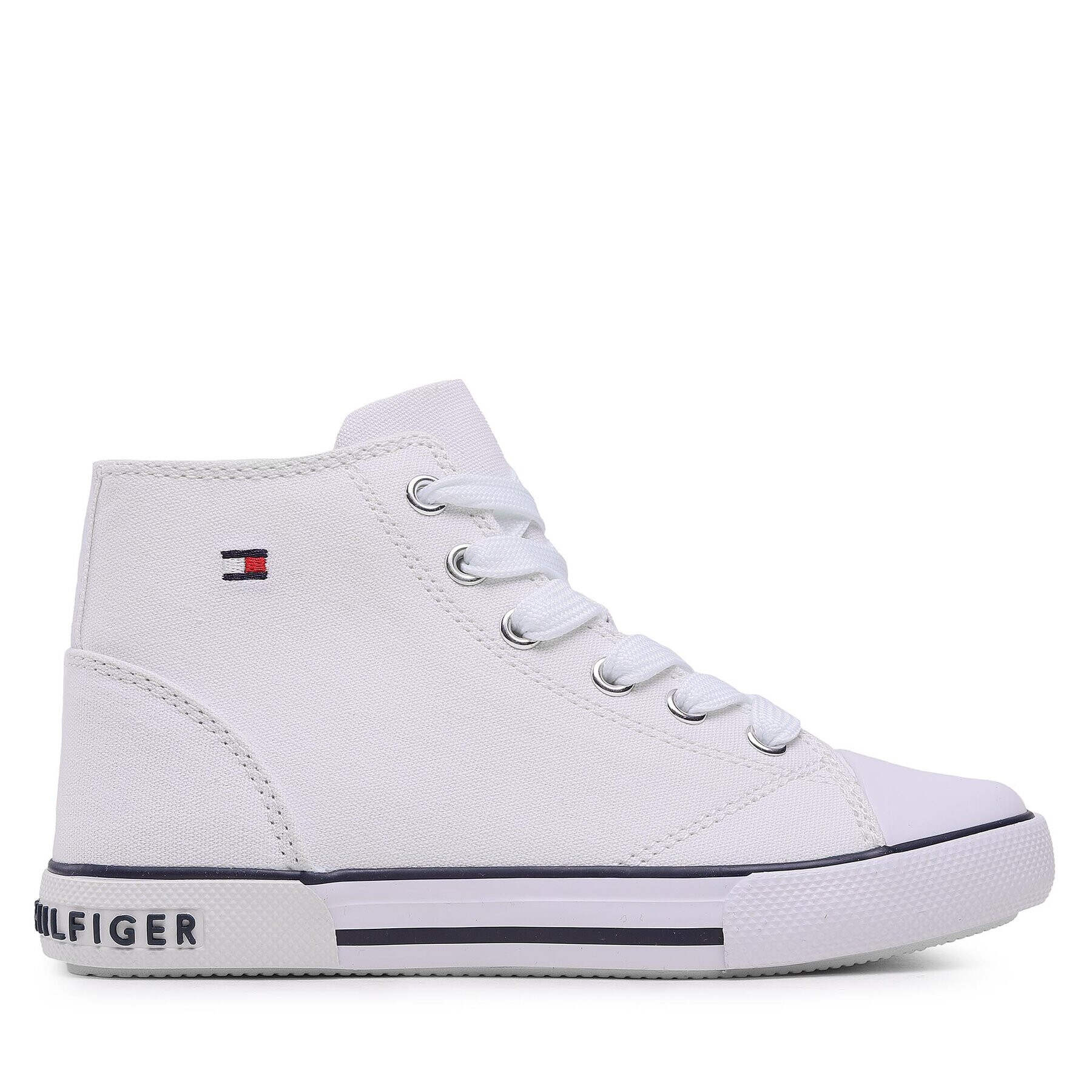 Tommy Hilfiger Plátěnky High Top Lace-Up Sneaker T3X4-32209-0890 M Bílá - Pepit.cz