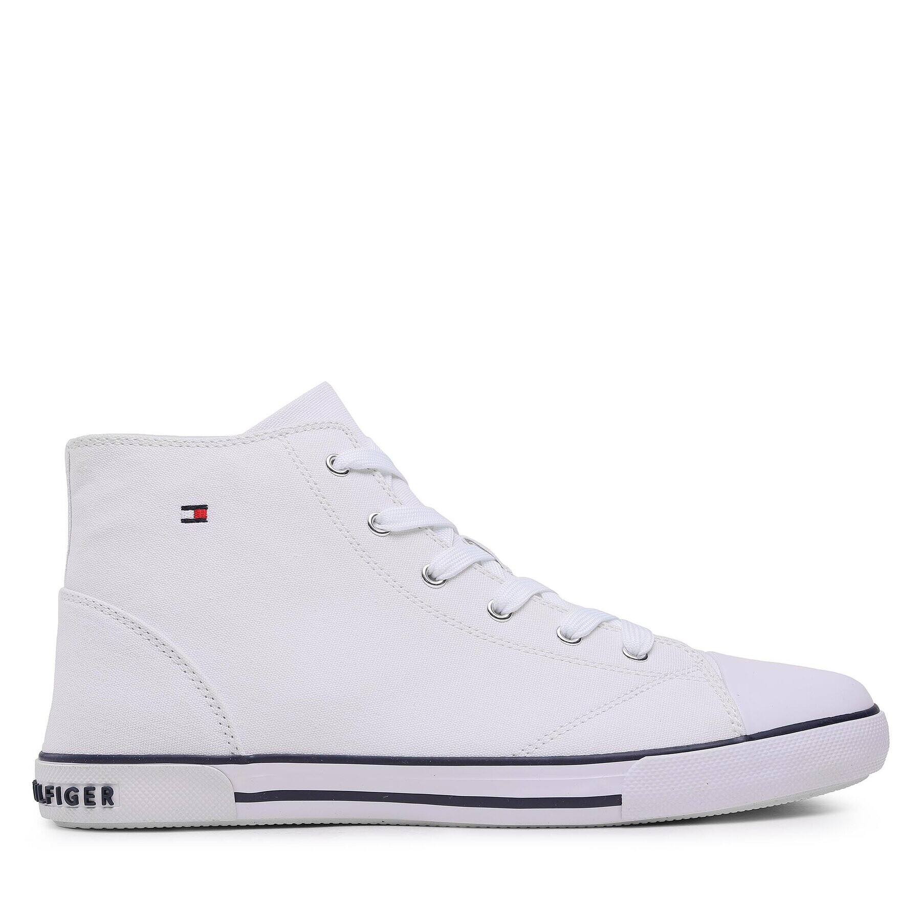 Tommy Hilfiger Plátěnky High Top Lace-Up Sneaker T3X4-32209-0890 S Bílá - Pepit.cz