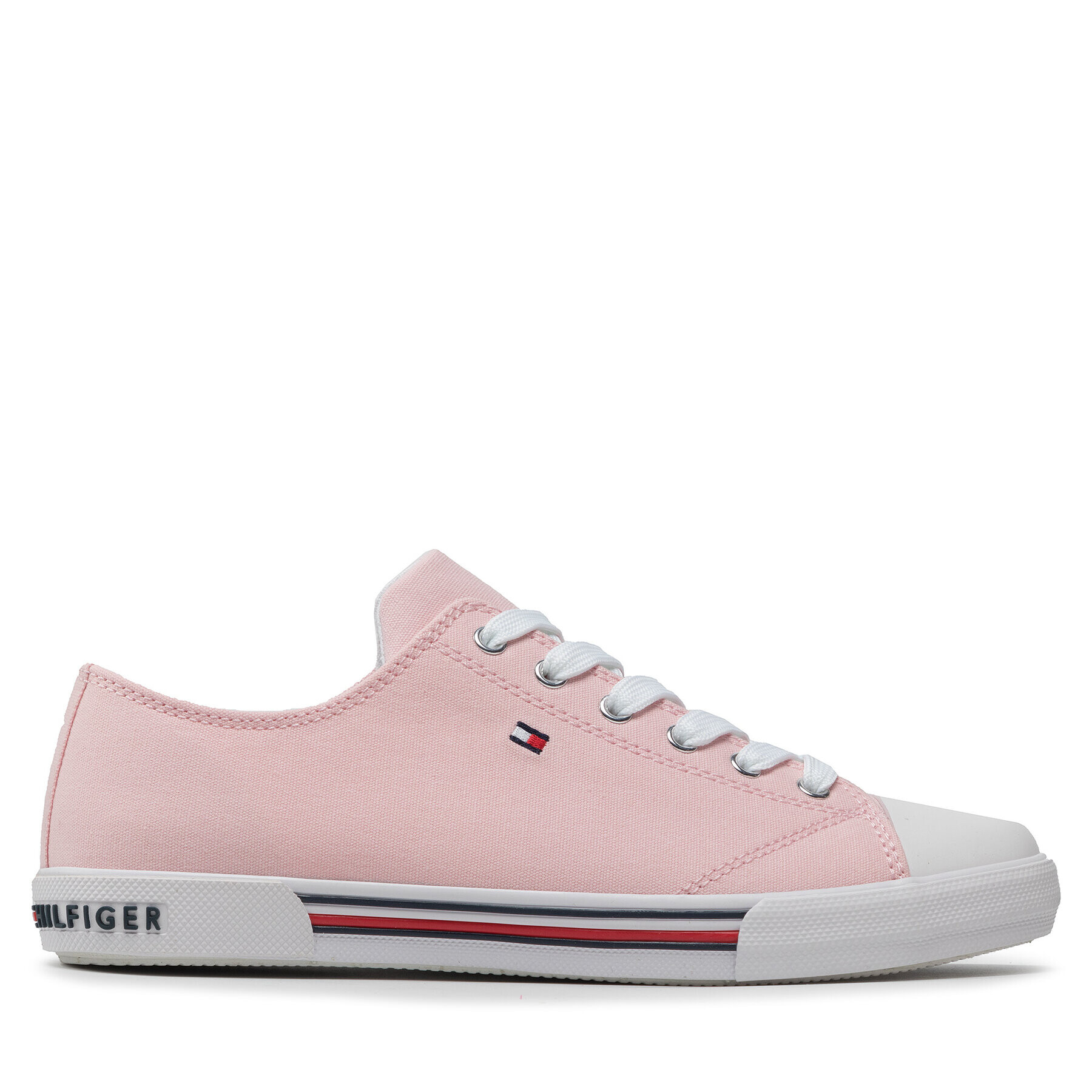 Tommy Hilfiger Plátěnky Low Cut Lace-Up Sneaker T3A4-30605-0890 D Růžová - Pepit.cz