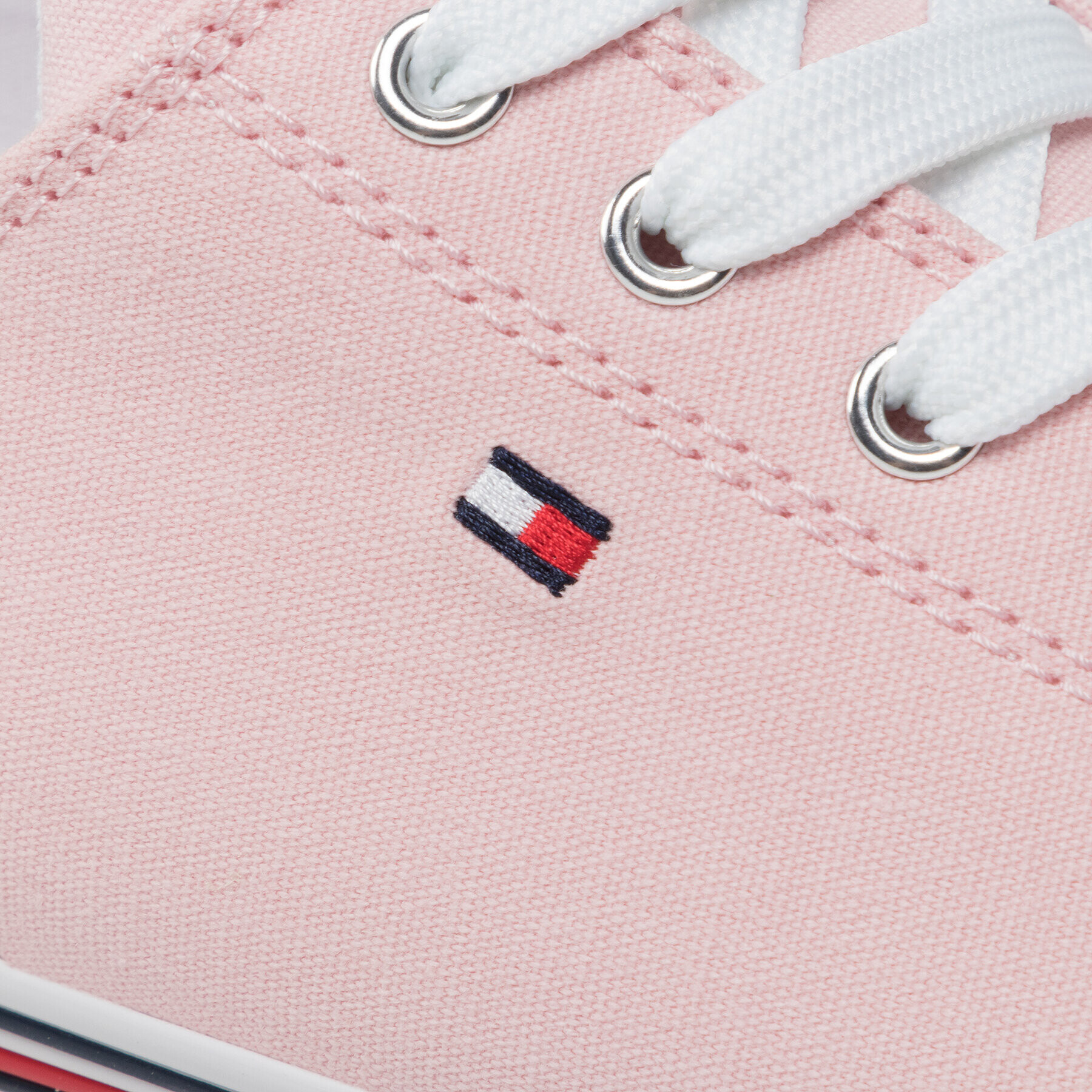 Tommy Hilfiger Plátěnky Low Cut Lace-Up Sneaker T3A4-30605-0890 D Růžová - Pepit.cz