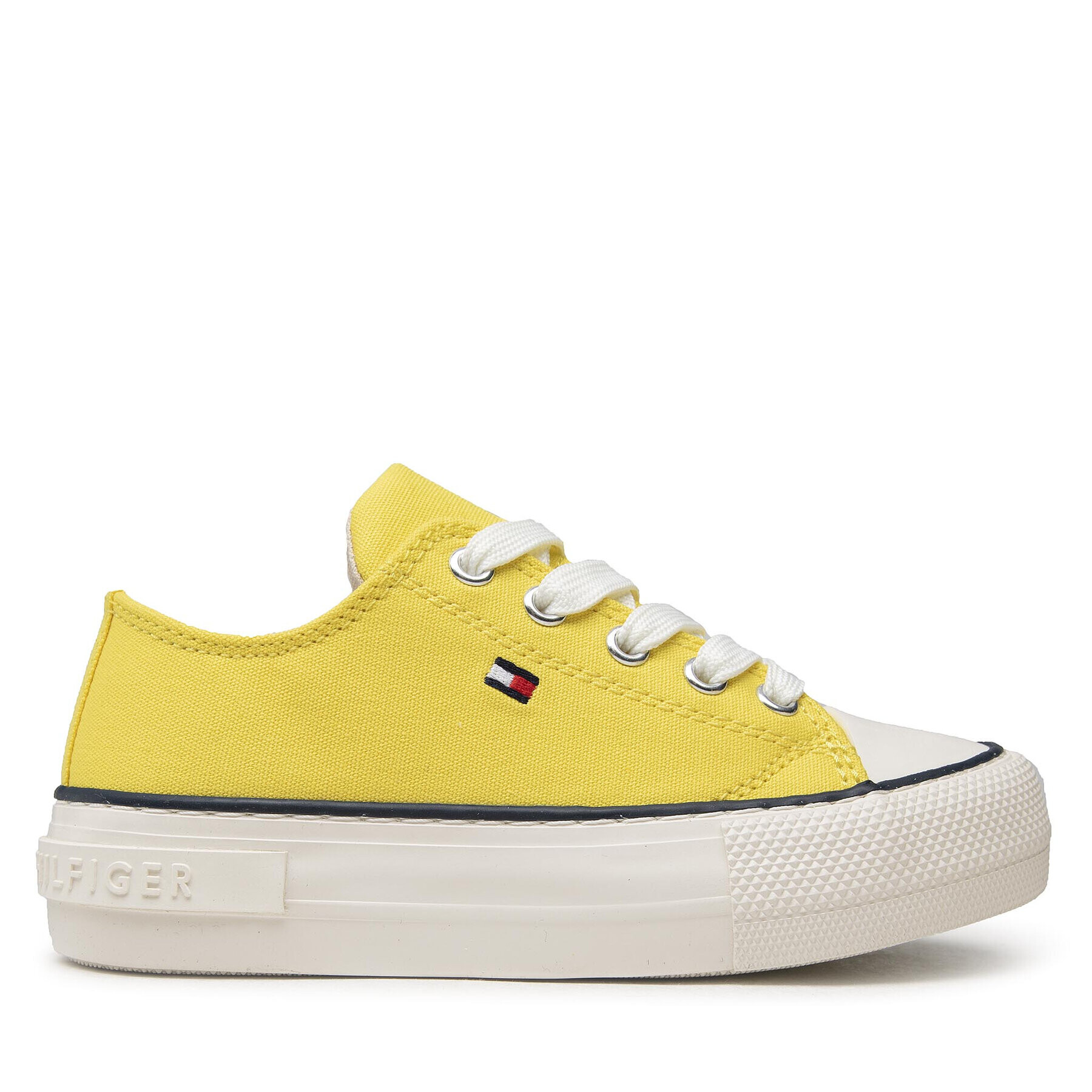 Tommy Hilfiger Plátěnky Low Cut Lace-Up Sneaker T3A4-32118-0890 M Žlutá - Pepit.cz