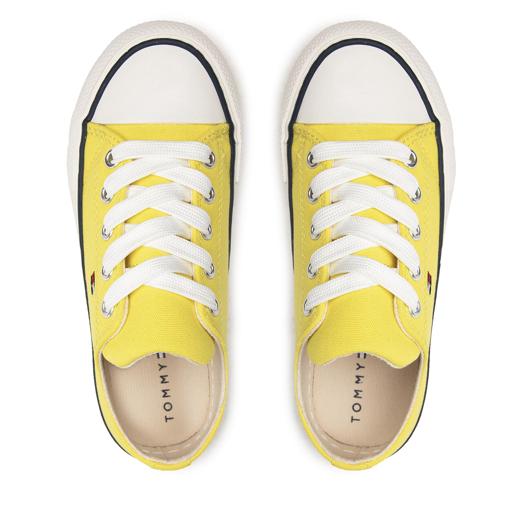 Tommy Hilfiger Plátěnky Low Cut Lace-Up Sneaker T3A4-32118-0890 M Žlutá - Pepit.cz