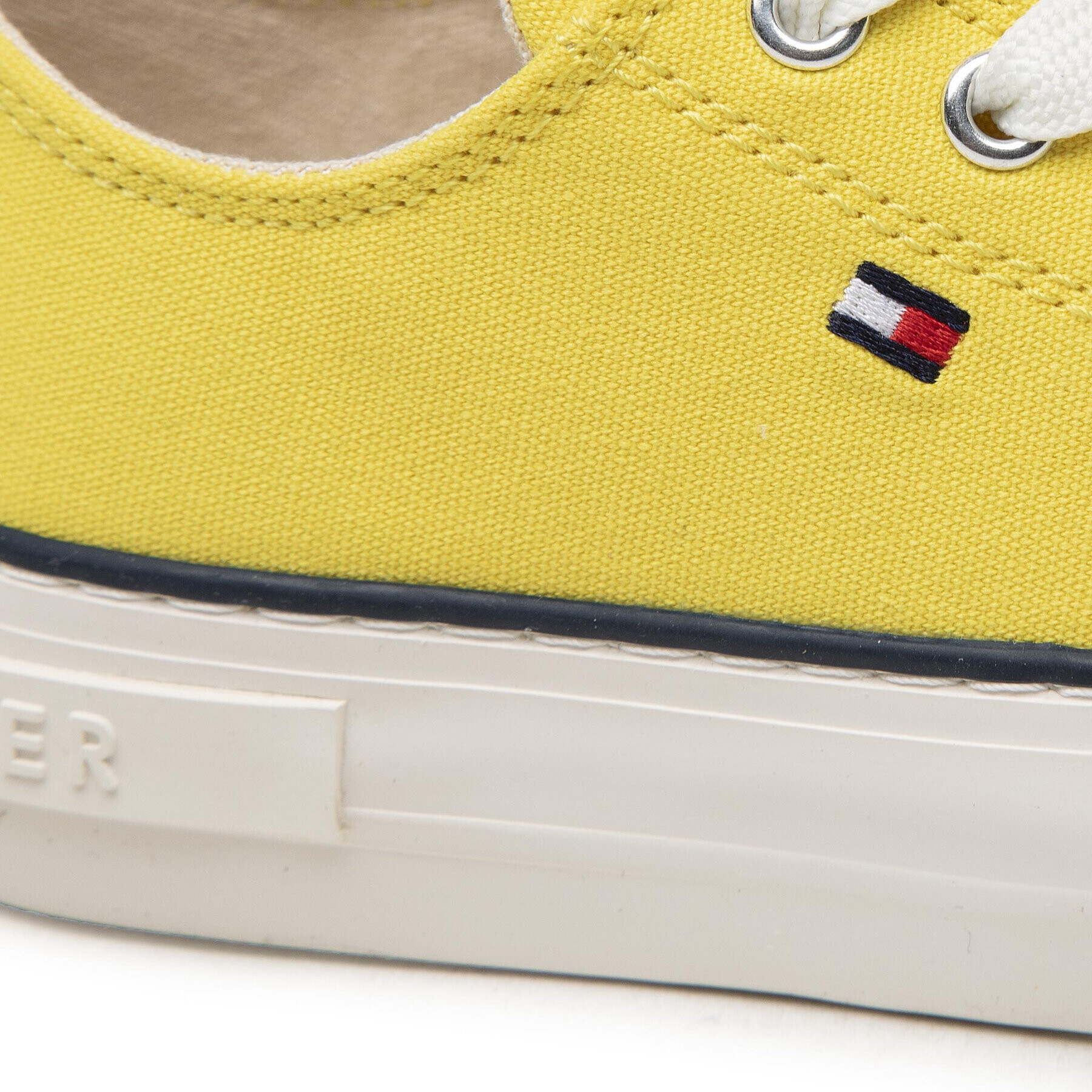 Tommy Hilfiger Plátěnky Low Cut Lace-Up Sneaker T3A4-32118-0890 M Žlutá - Pepit.cz