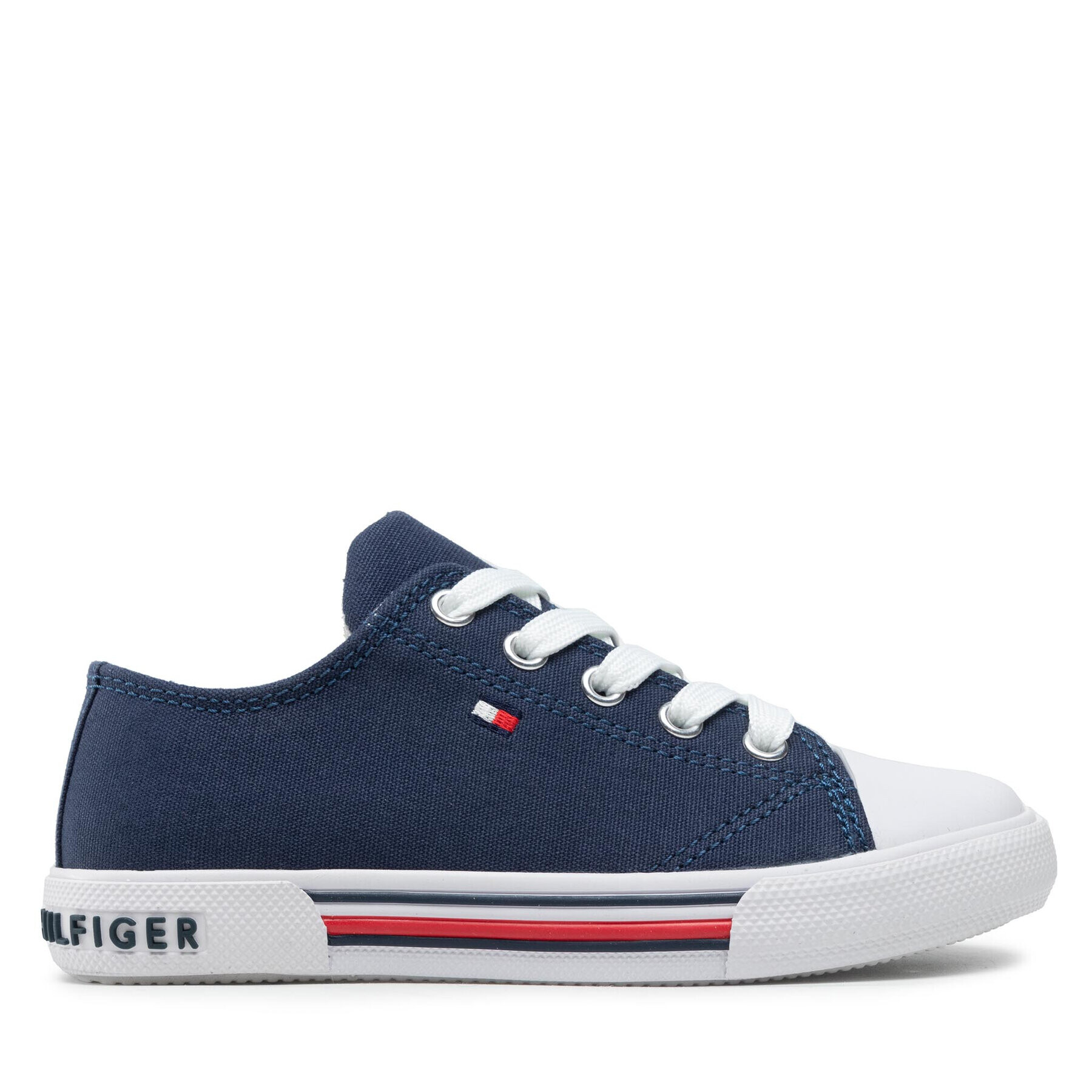 Tommy Hilfiger Plátěnky Low Cut Lace-Up Sneaker T3X4-30692-0890 M Tmavomodrá - Pepit.cz