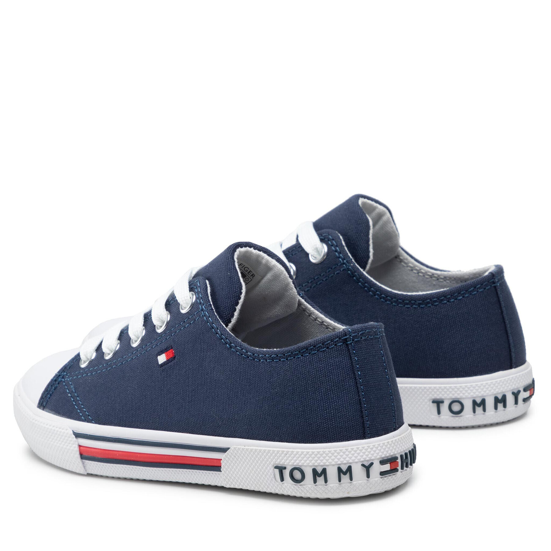 Tommy Hilfiger Plátěnky Low Cut Lace-Up Sneaker T3X4-30692-0890 M Tmavomodrá - Pepit.cz