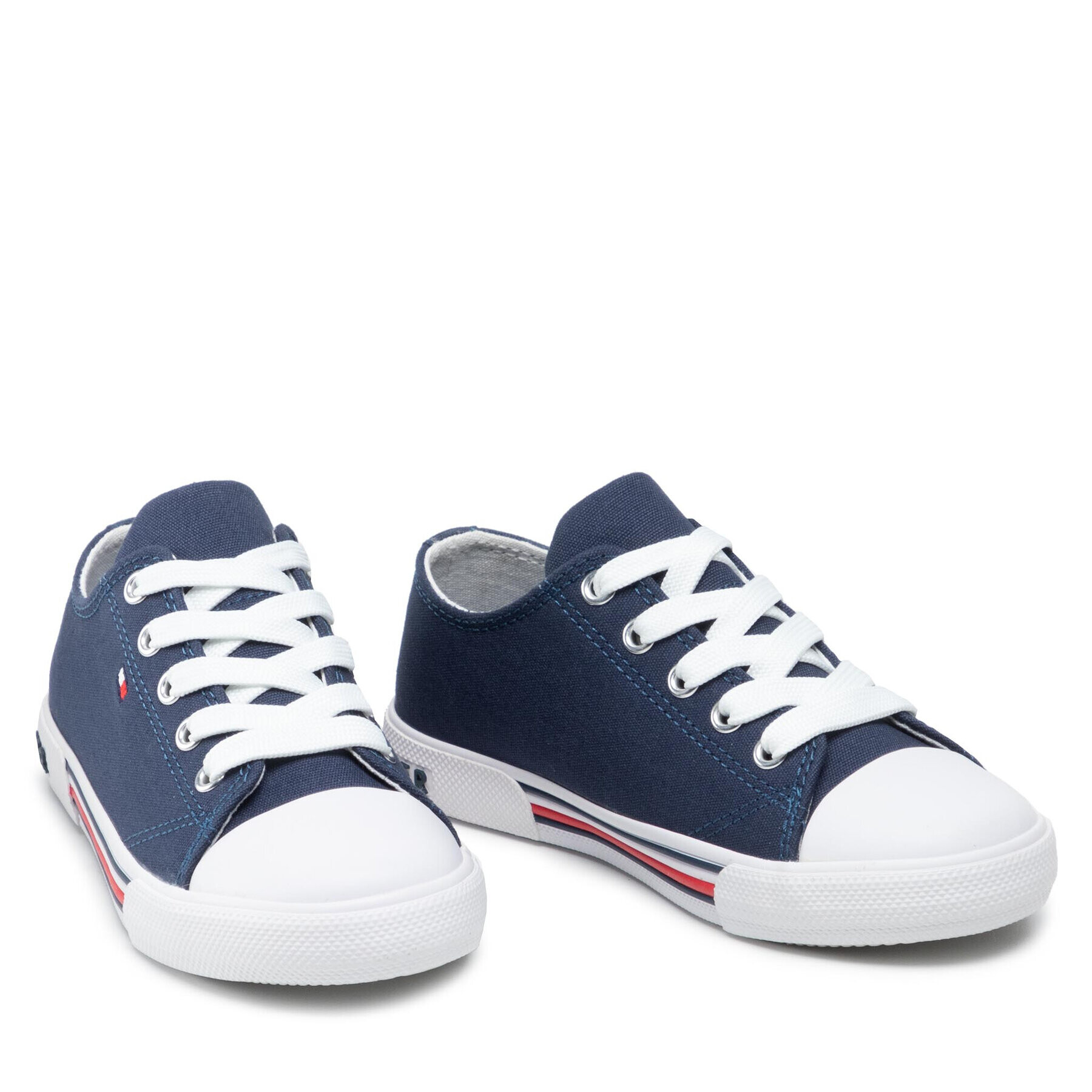 Tommy Hilfiger Plátěnky Low Cut Lace-Up Sneaker T3X4-30692-0890 M Tmavomodrá - Pepit.cz