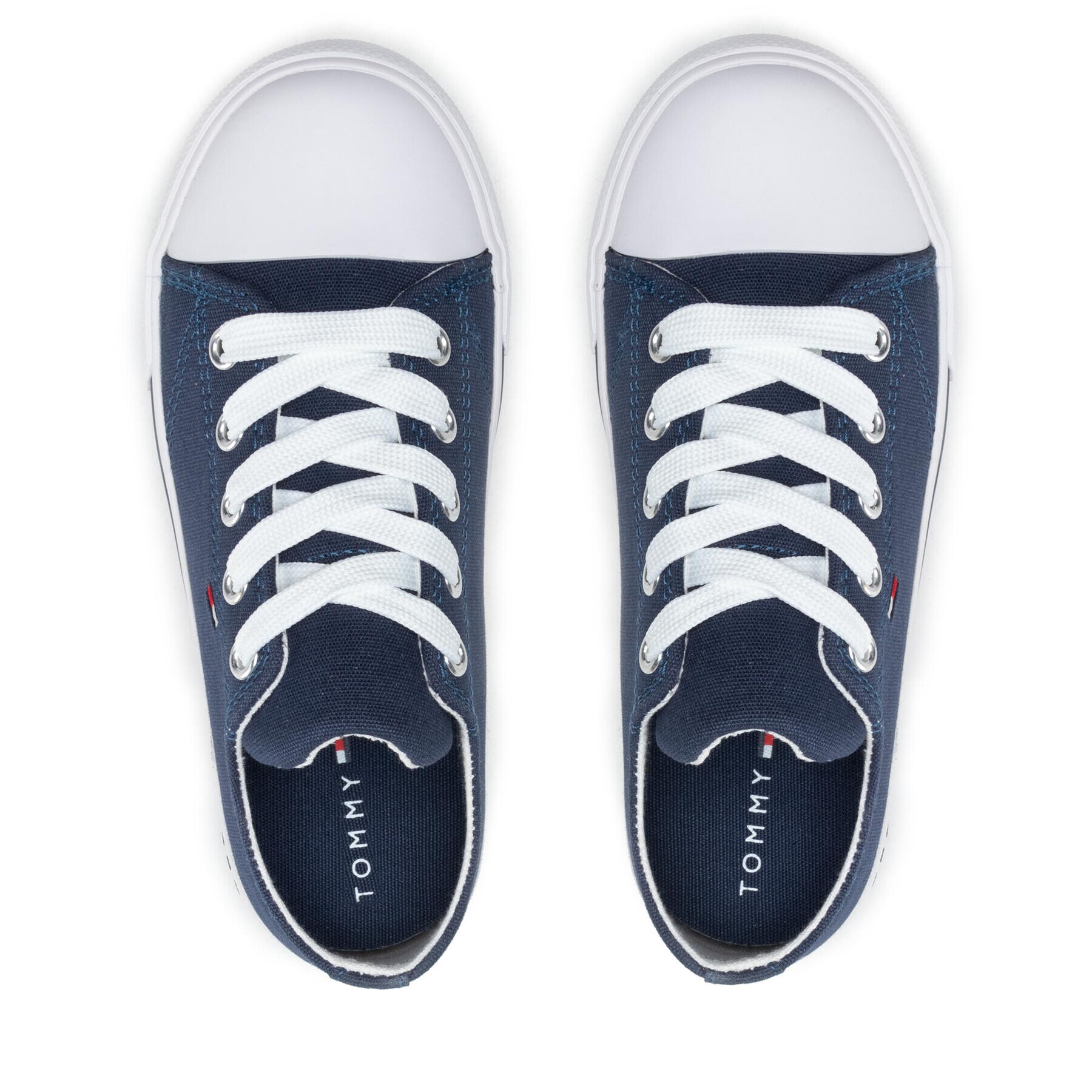 Tommy Hilfiger Plátěnky Low Cut Lace-Up Sneaker T3X4-30692-0890 M Tmavomodrá - Pepit.cz